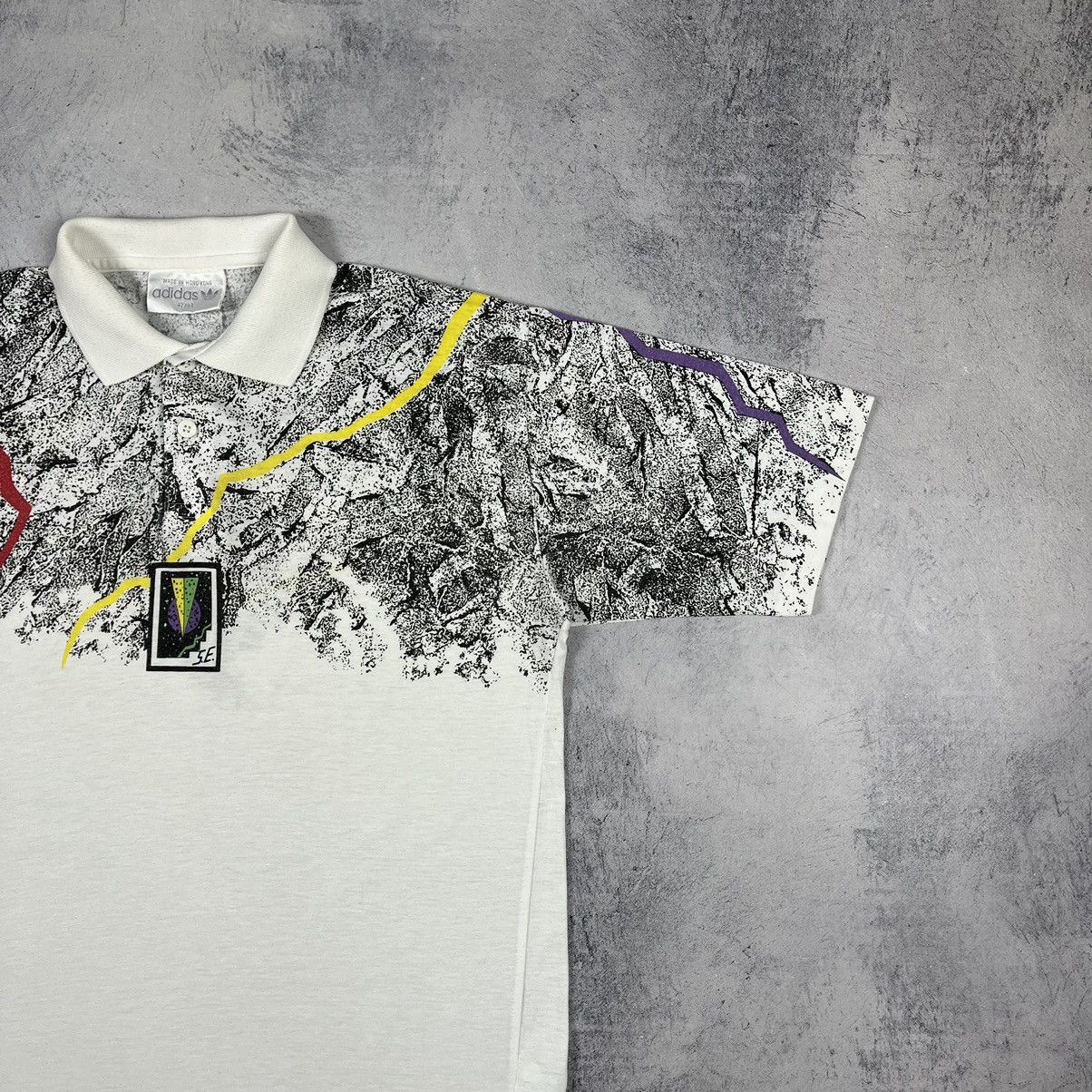 Adidas Vintage Adidas crazy polo shirt 90’s Size US M / EU 48-50 / 2 - 3 Thumbnail
