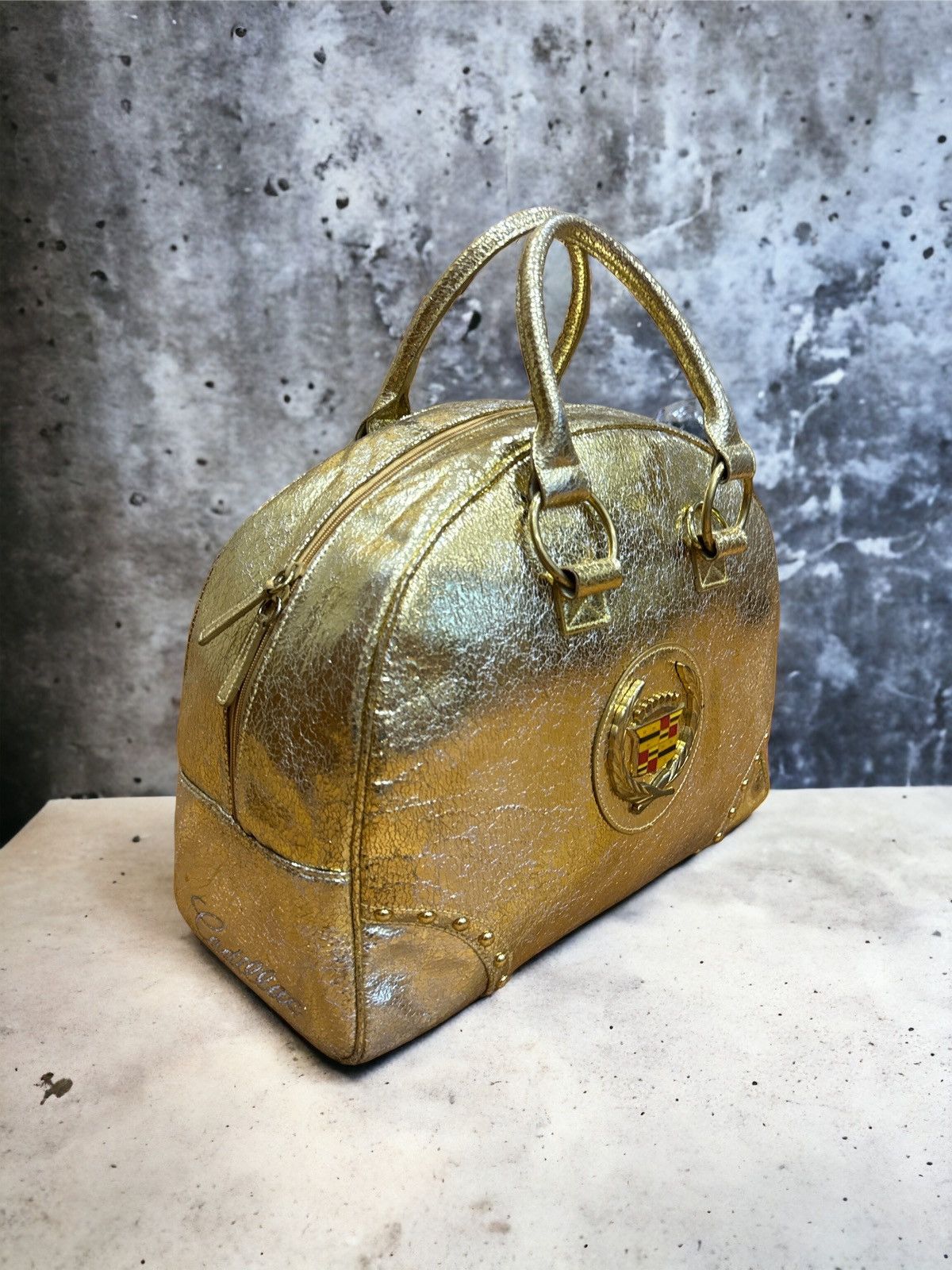 Cadillac VINTAGE FLAKES CRISP GOLD CADILLAC DUFFLE BAG Size ONE SIZE - 3 Thumbnail