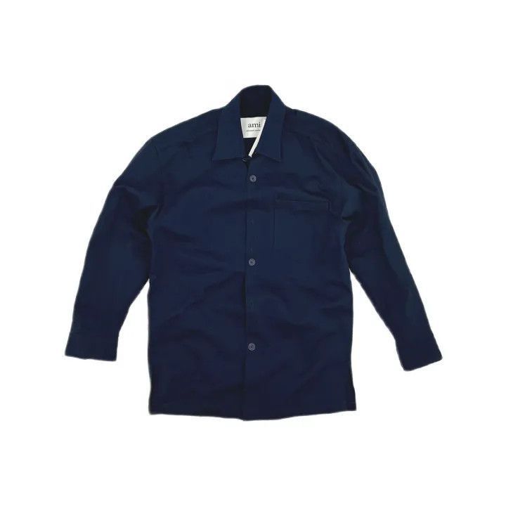 AMI AMIPARIS Logo Print Long Sleeve Shirt -2507 Size US S / EU 44-46 / 1 - 2 Thumbnail