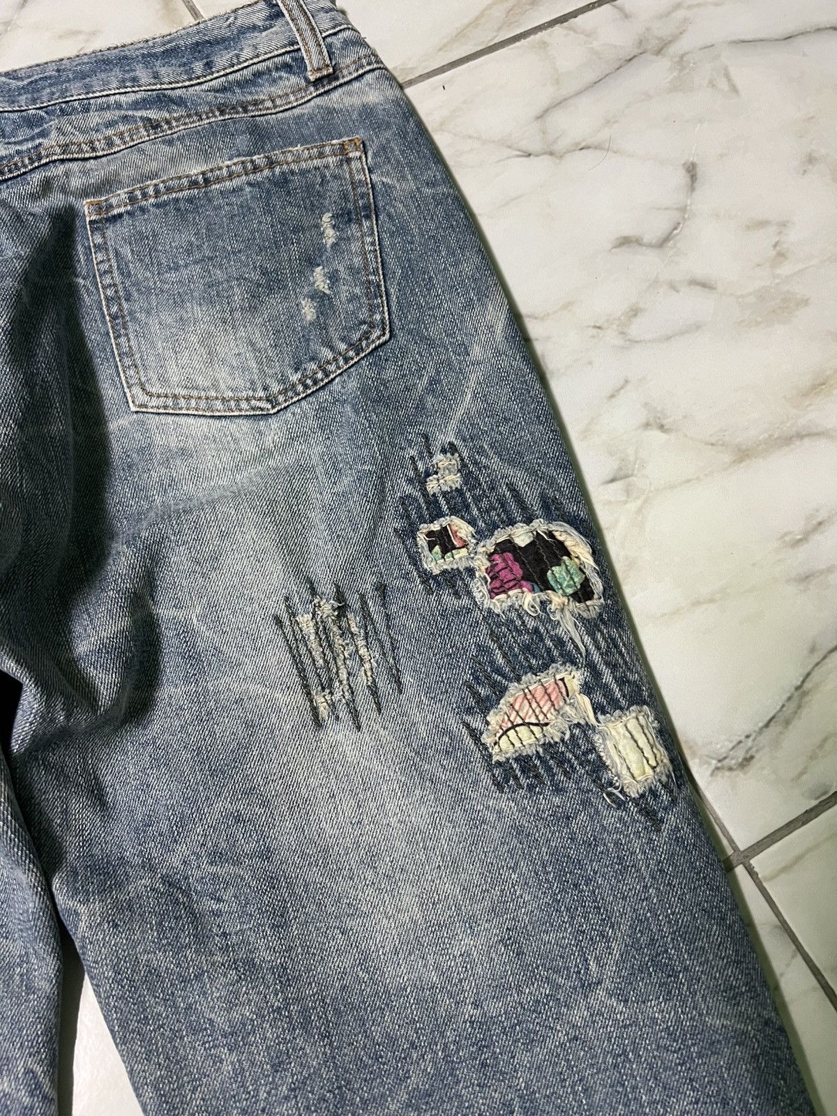 If Six Was Nine × Japanese Brand VINTAGE 90’S STYLE ART JAPAN DISTRESS JEAN Size US 31 - 19 Thumbnail