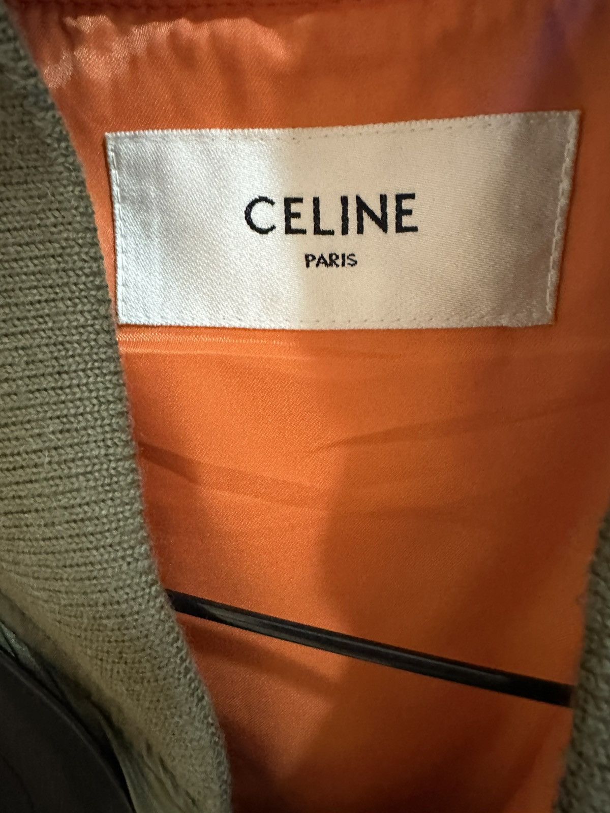 Celine × Hedi Slimane Celine Leather and Nylon MA-1 Bomber Size: 50 Size US M / EU 48-50 / 2 - 6 Thumbnail