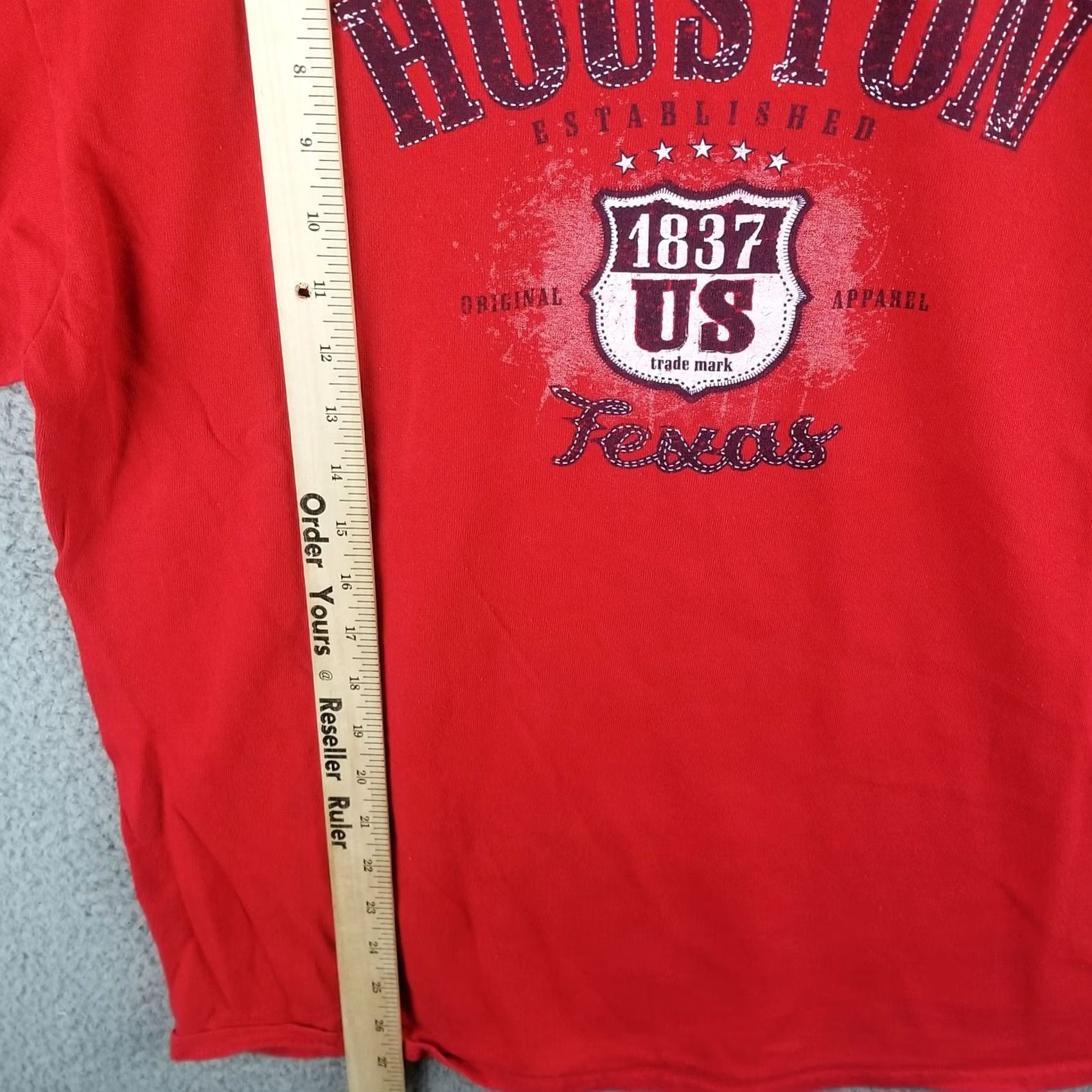 Vintage Texas Houston Shirt Adult Large Red Tee Size US L / EU 52-54 / 3 - 4 Thumbnail