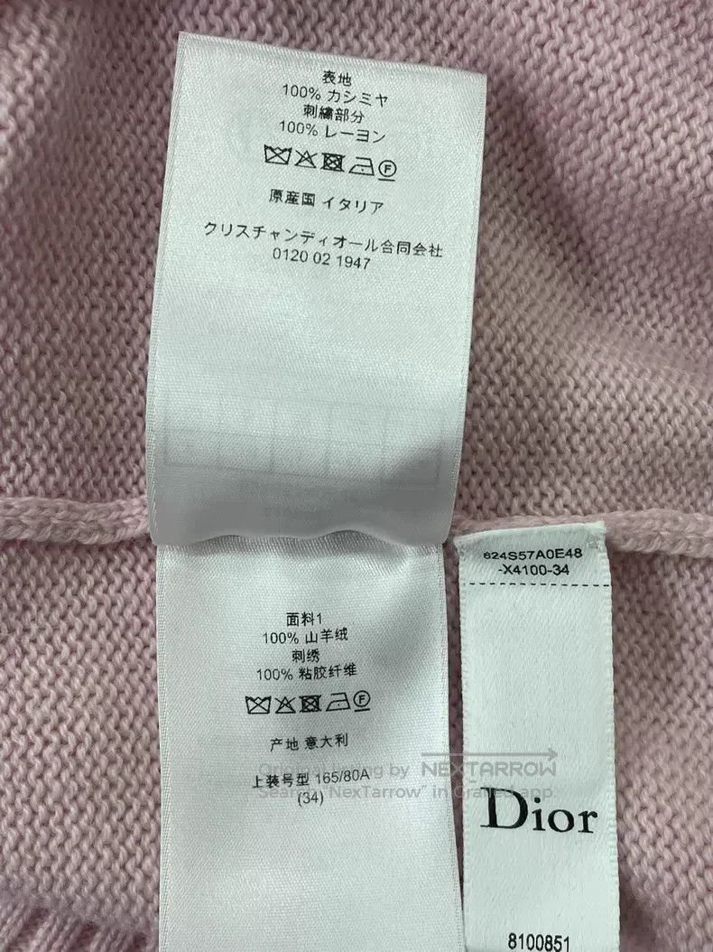 Dior Dior 26 new pink cashmere knitwear Size XXS / US 00 / IT 34 - 6 Thumbnail