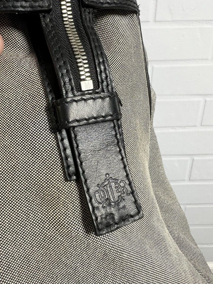 Dior CHRISTIAN DIOR Fabric/Leather Large Bag Gray/Black Size ONE SIZE - 9 Thumbnail
