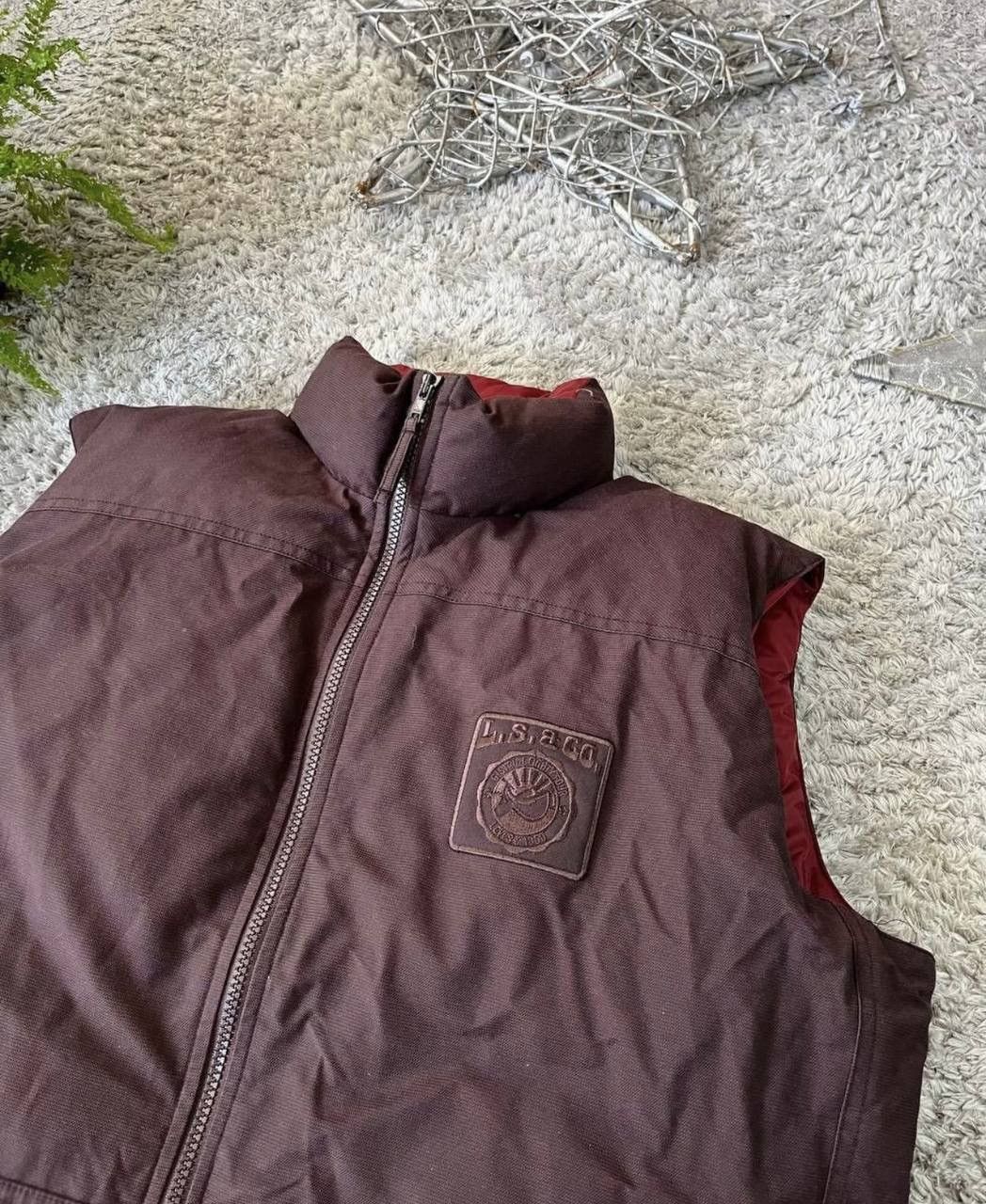 Levi's 00s Levis Red TAB Vintage Down Puffer Retro Vest Size US L / EU 52-54 / 3 - 3 Thumbnail