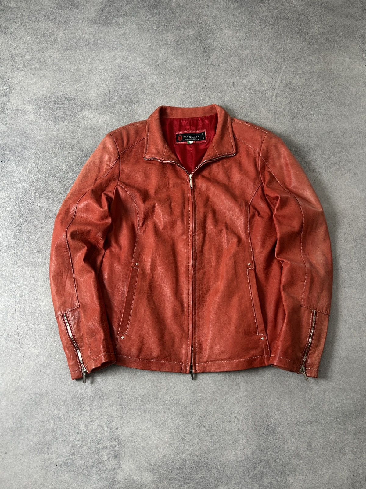 Genuine Leather Douglas Genuine Leather red women’s jacket y2k Size US M / EU 48-50 / 2 - 1 Thumbnail