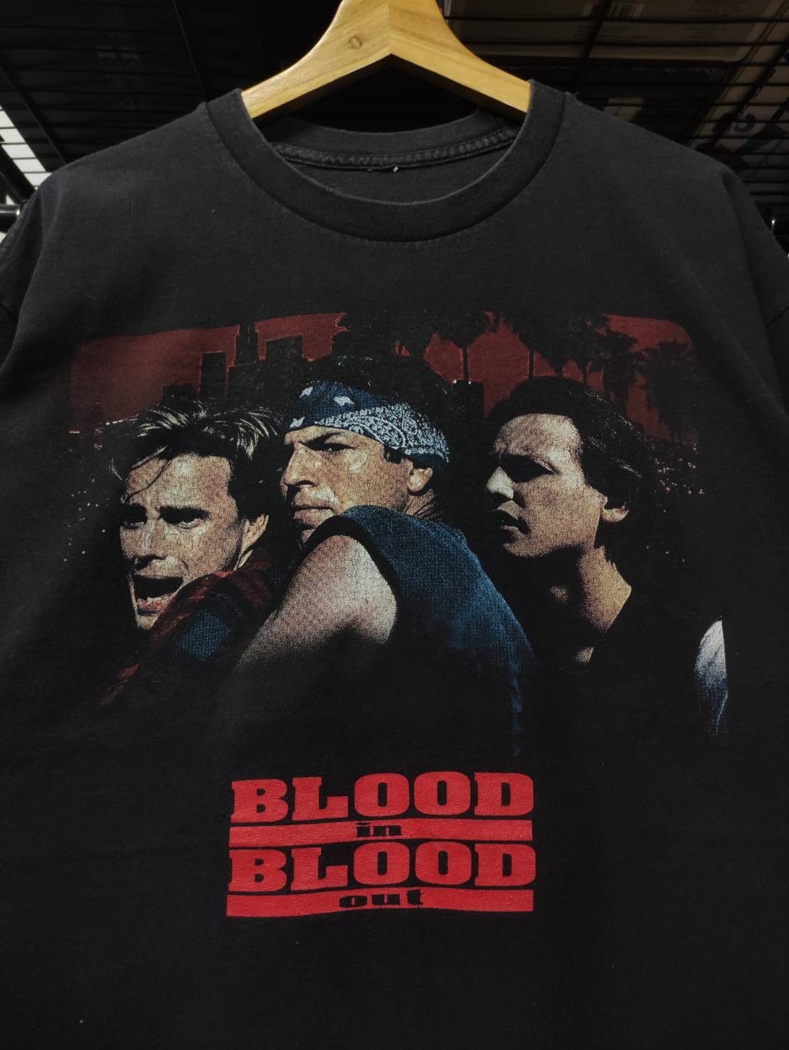 Rap Tees Vtg 00's Blood In Blood Out Movie Promo T-Shirt Size US XL / EU 56 / 4 - 1 Thumbnail