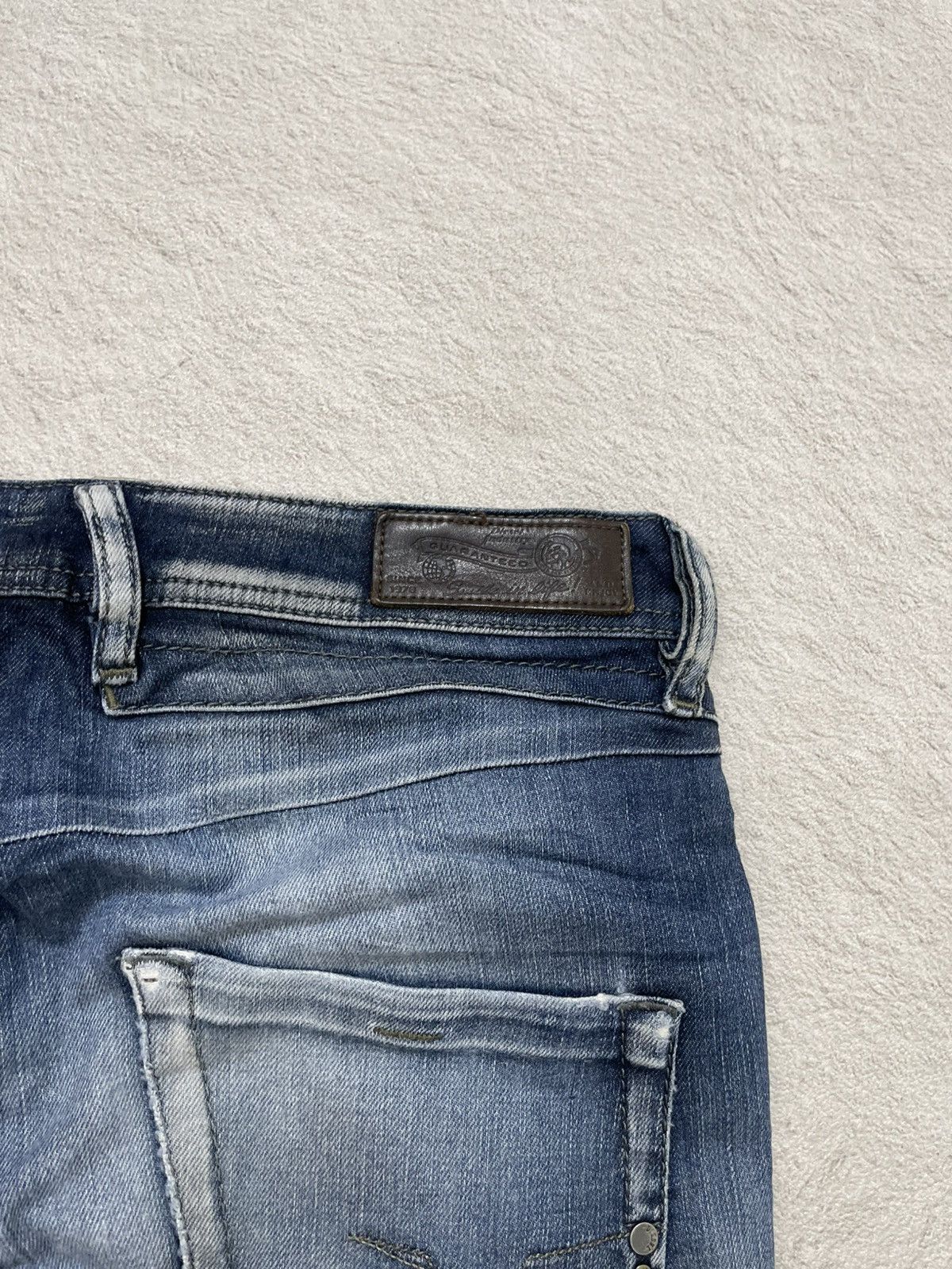 Kapital 2000s Diesel Belther Ripped Denim faded Y2K Ifsix LGB number Size US 30 / EU 46 - 11 Thumbnail