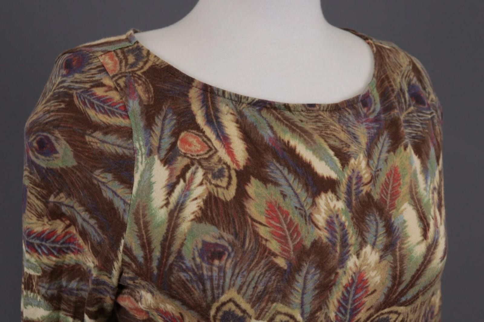 Lauren Ralph Lauren Lauren Ralph Lauren Brown Rare Feathers Top Shirt Size M Size M / US 6-8 / IT 42-44 - 7 Thumbnail