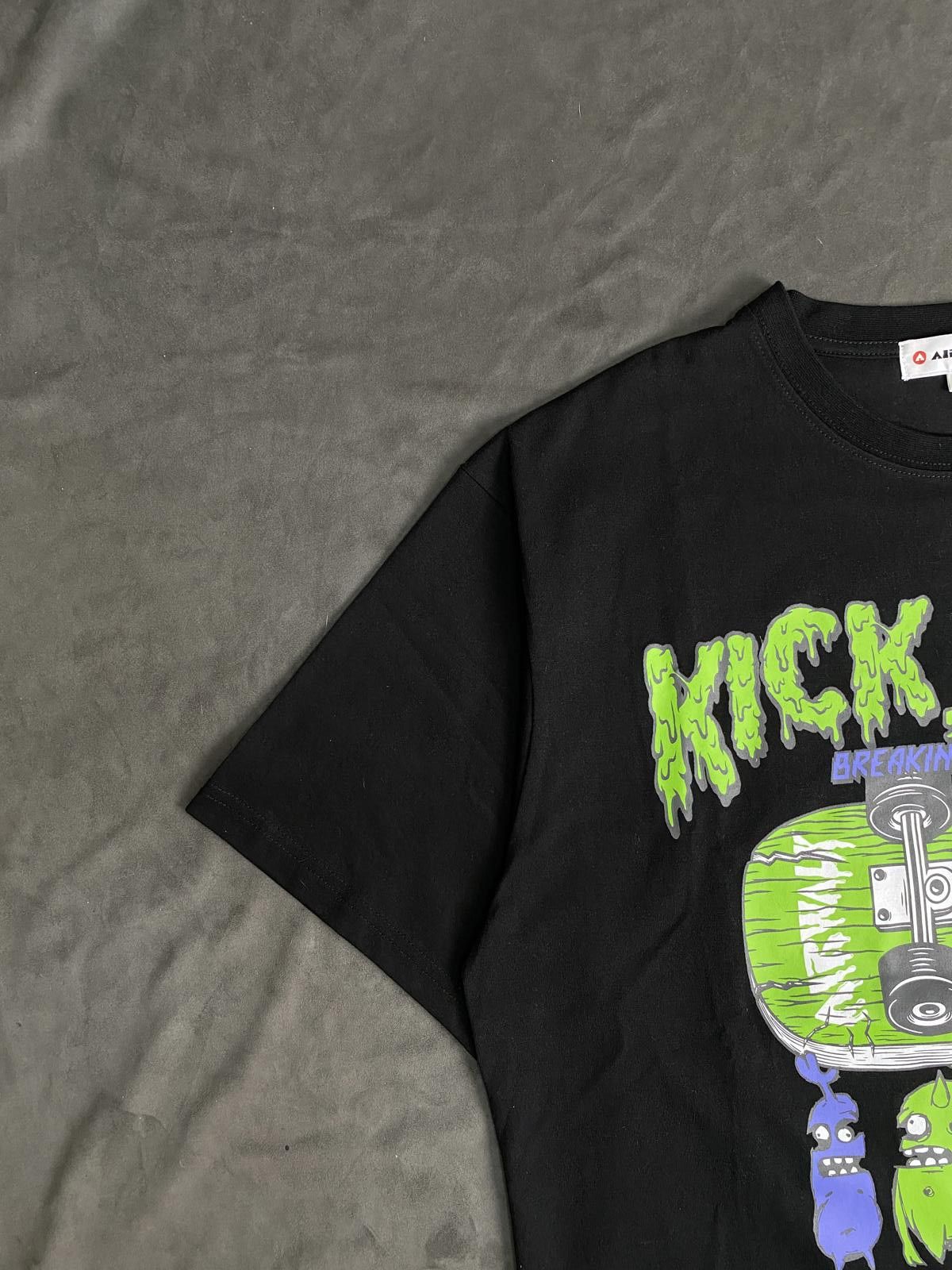 Airwalk Deadstock Airwalk Kick Push Graphic Black T-Shirt 3L Size US L / EU 52-54 / 3 - 4 Thumbnail