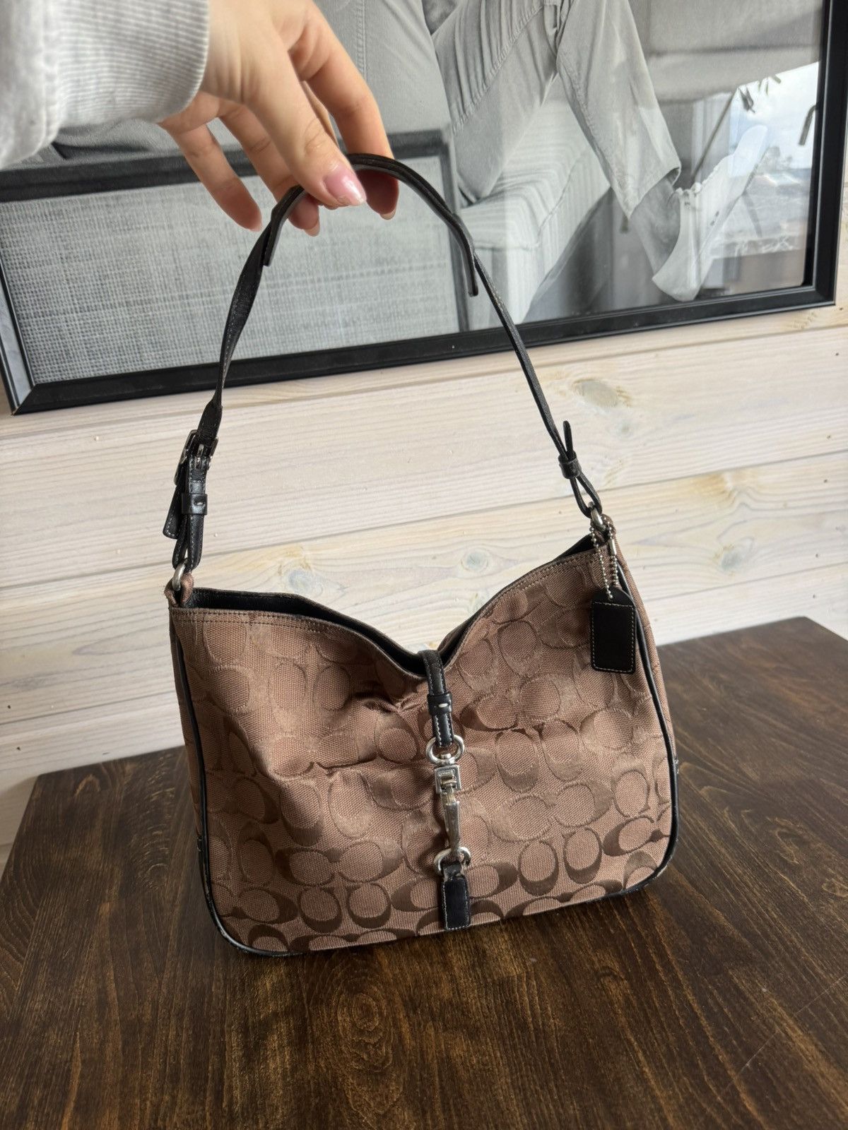 Coach Classic Coach Signature Hobo Shoulder Bag Size ONE SIZE - 3 Thumbnail