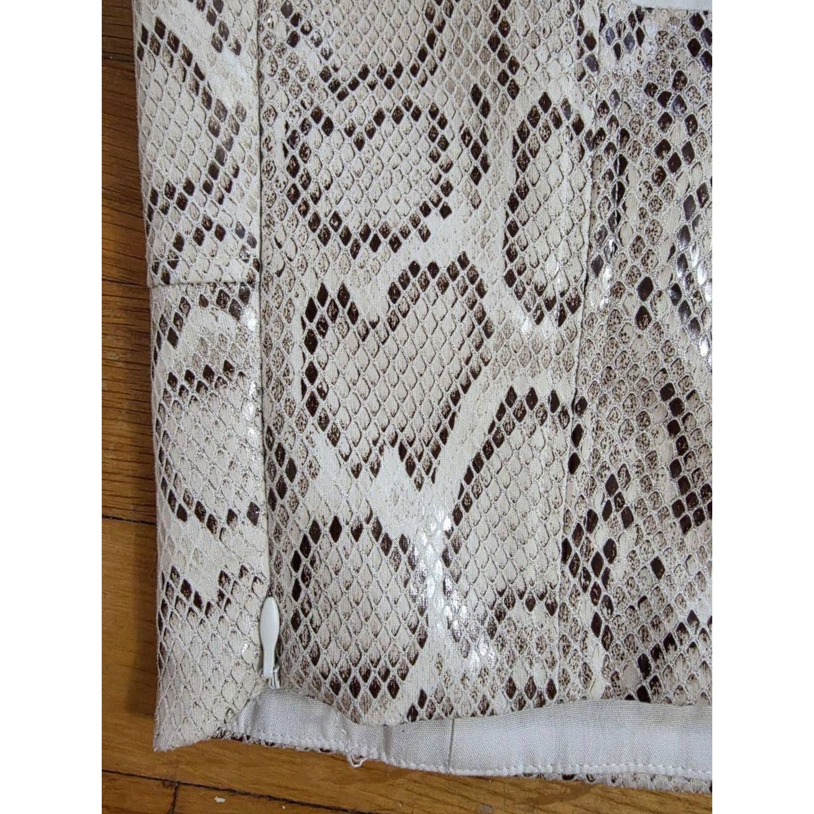 Sneakersnstuff En Saison Snake Skin Cropped Leather Strap Tank top SA001545 Size S / US 4 / IT 40 - 4 Thumbnail