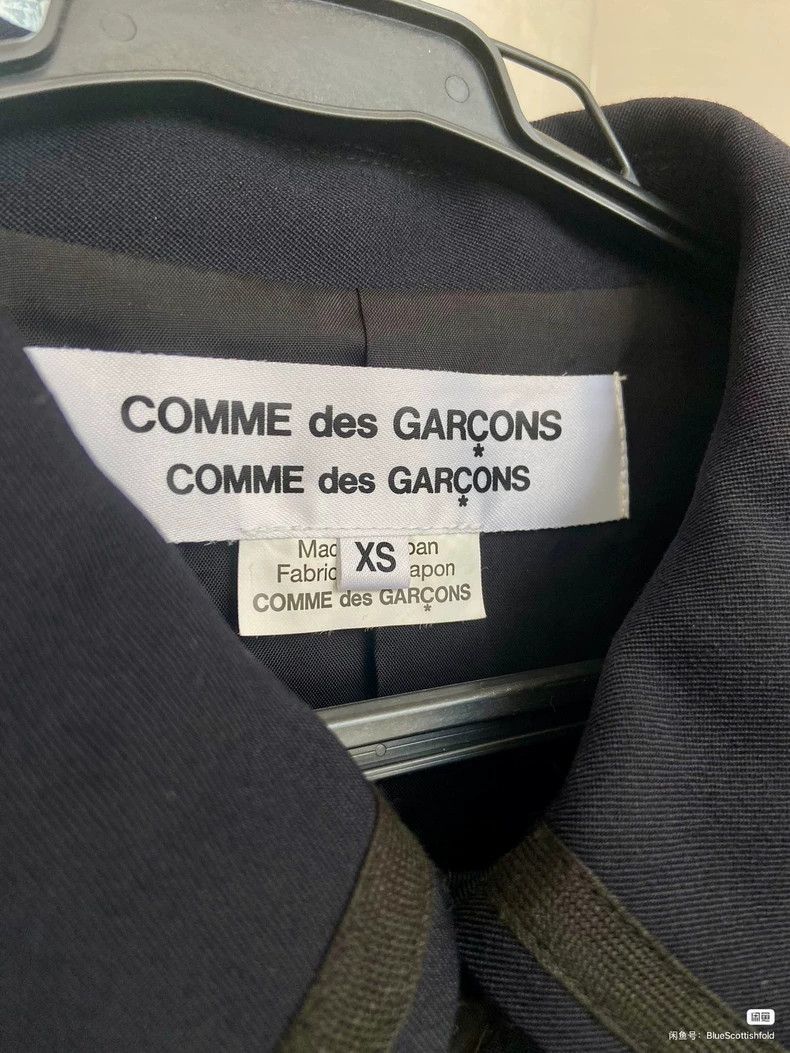 Comme des Garcons Comme Des Garcons Navy navy navy navy blue thin wool jacke Size XS / US 0-2 / IT 36-38 - 8 Thumbnail
