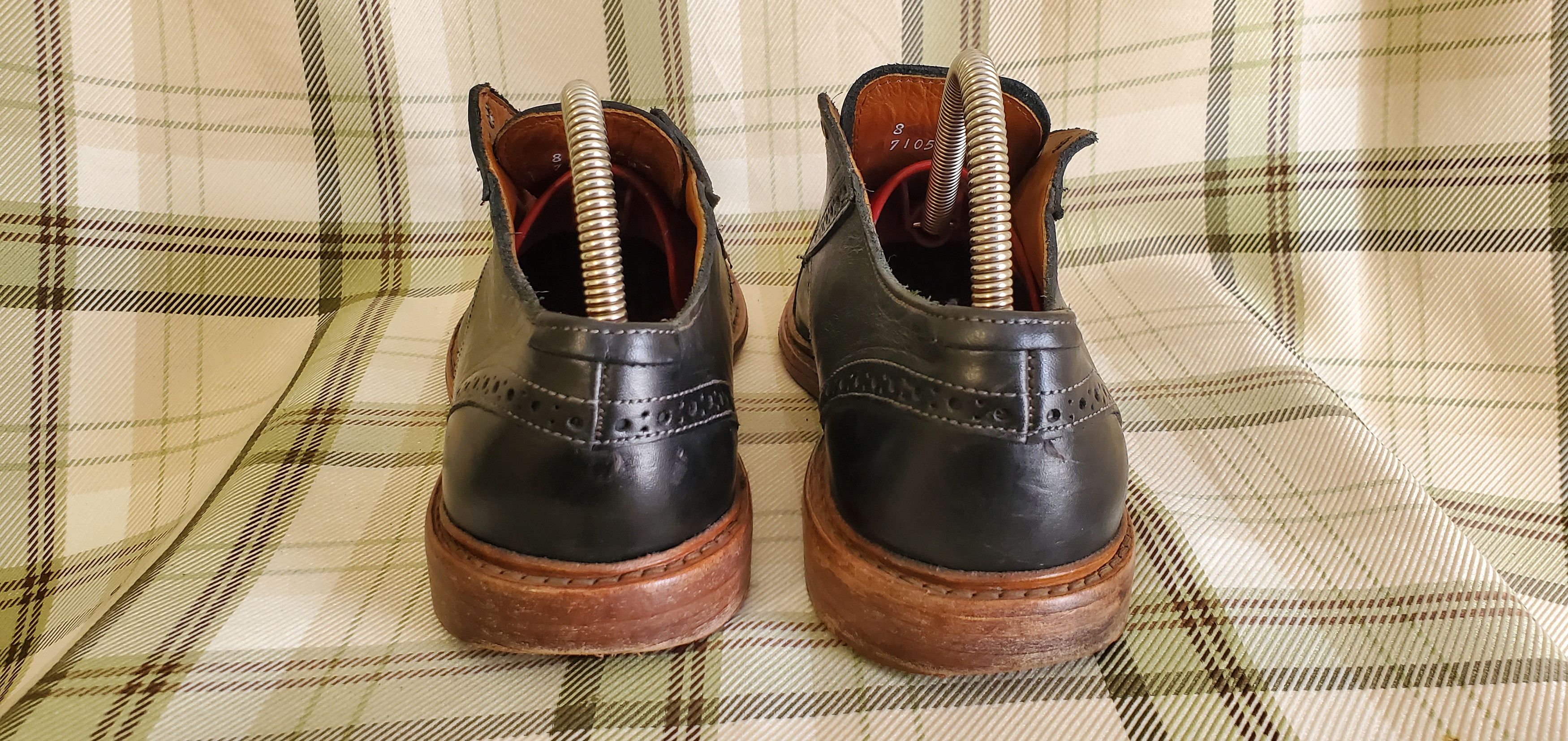 ALLEN EDMONDS BAINBRIDGE Brown Lace Up Dress Shoes