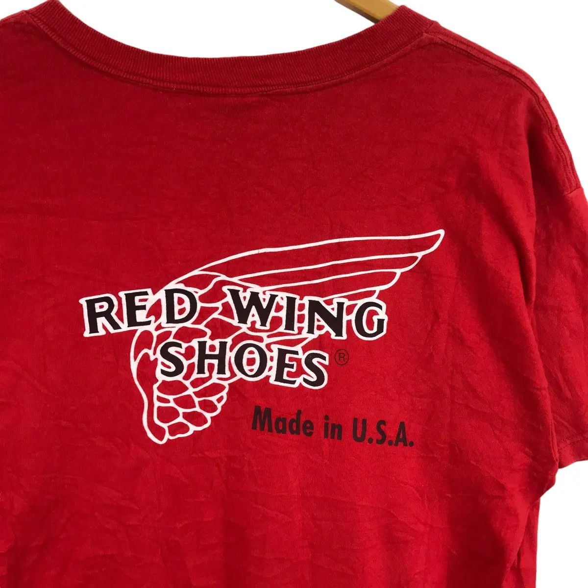 Red Wing Vtg RED WING Shoes Made In USA Rebel Skinhead Tee Shirt Size US L / EU 52-54 / 3 - 2 Thumbnail
