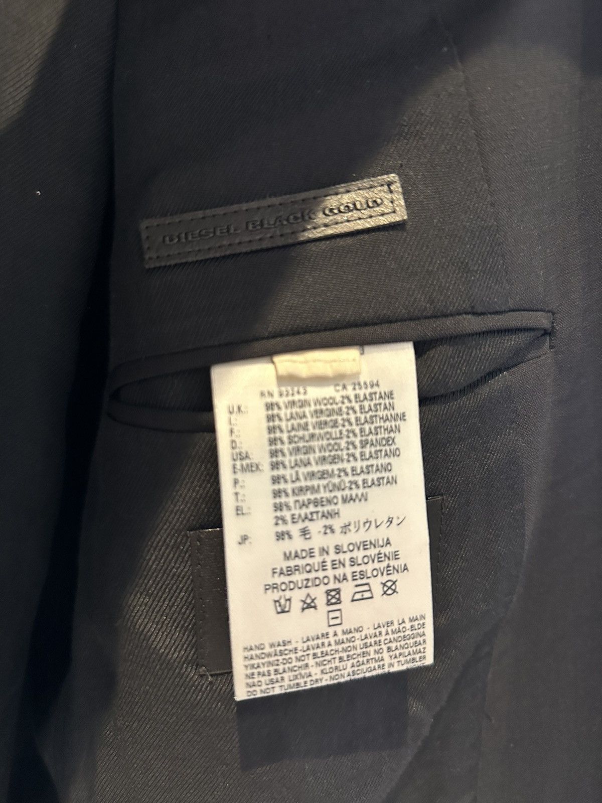 Diesel Black Gold Diesel Black Gold 2014 blazer with metal badges Size 50R - 16 Thumbnail