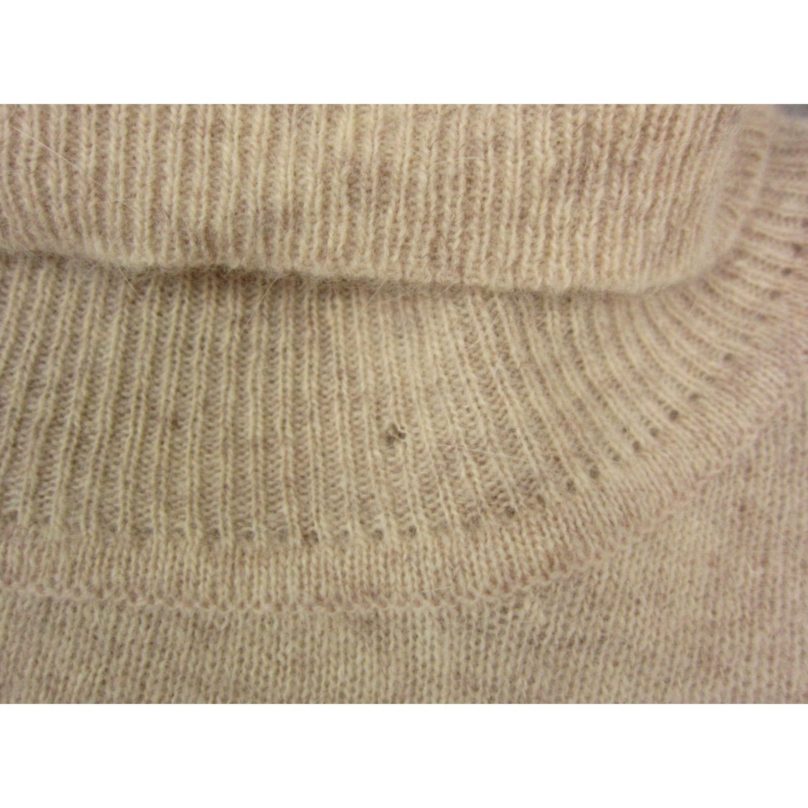 Evan Picone VINTAGE Evan Picone Sweater Women PL Turtleneck Wool Angora Ivory 90s Pullover, Knit, Long Sleeve, Petite, Casual, Regular Mens/Girls Size L / US 10 / IT 46 - 3 Thumbnail