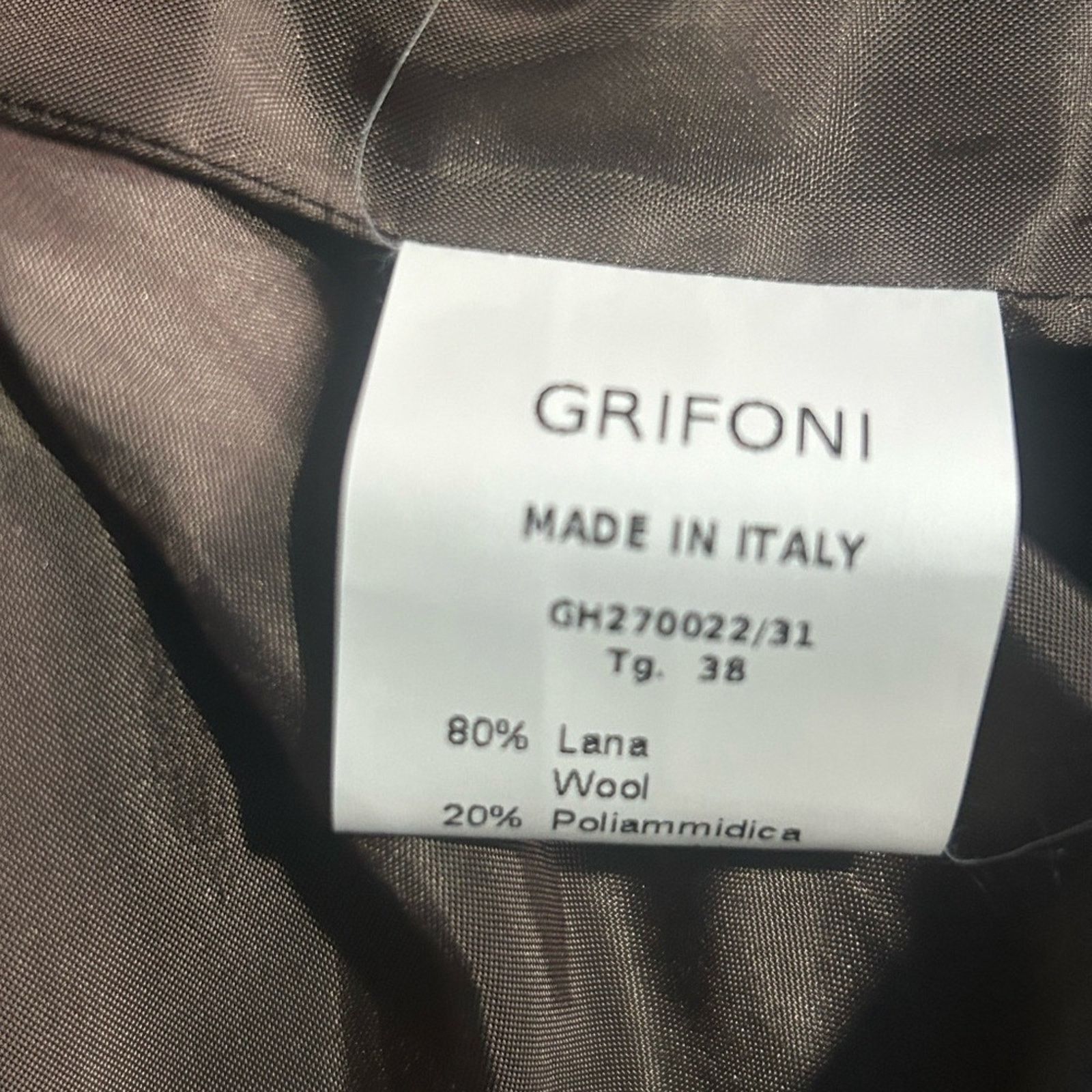Other Grifoni Wool Lined Gray Dress Open Back V Belted NWT Small Size S / US 4 / IT 40 - 4 Thumbnail