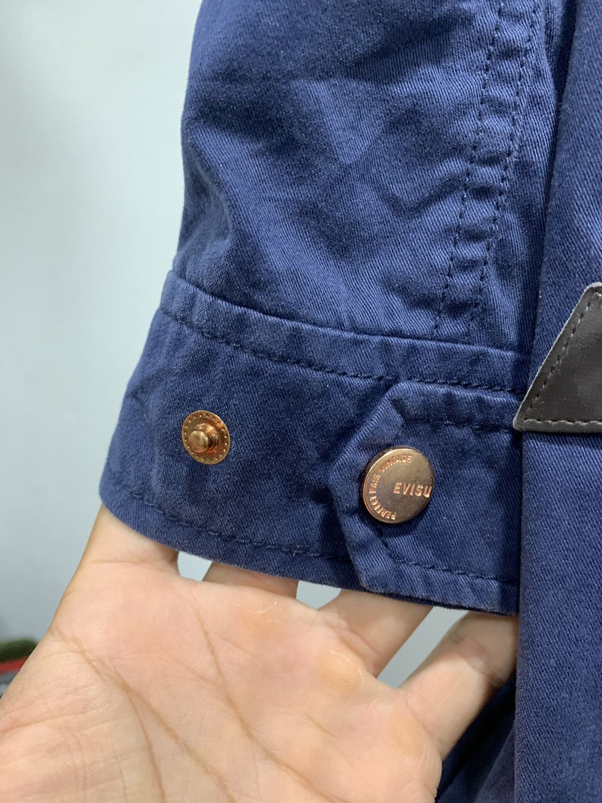 Evisu × Japanese Brand × Vintage Vintage Evisu Long Parka Jacket Size S / US 4 / IT 40 - 5 Thumbnail