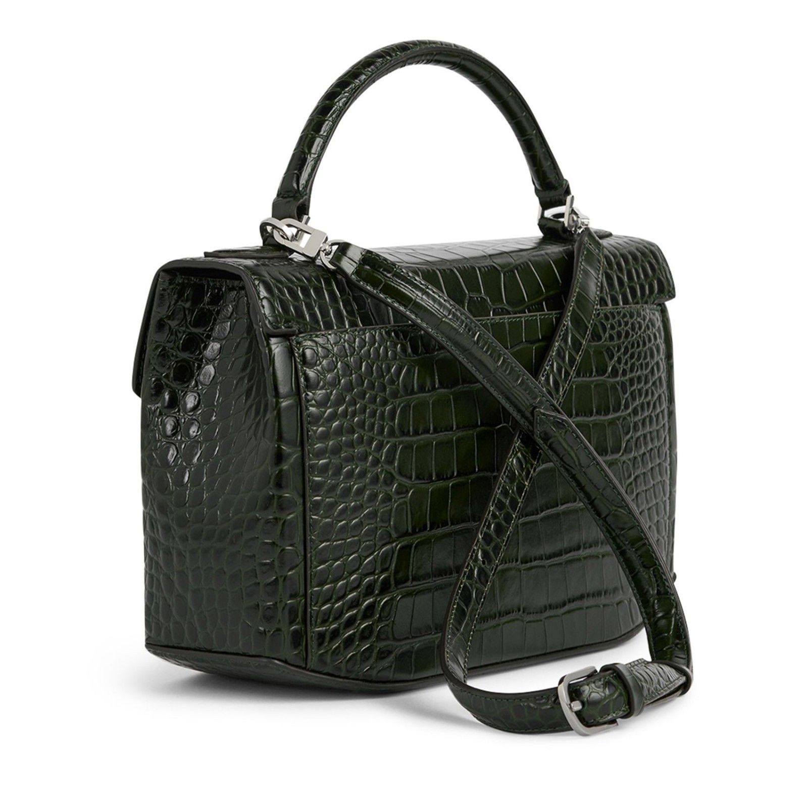 Toteme TOTEME Box Dark Green Top Handle Bag New & Authentic Size ONE SIZE - 2 Thumbnail