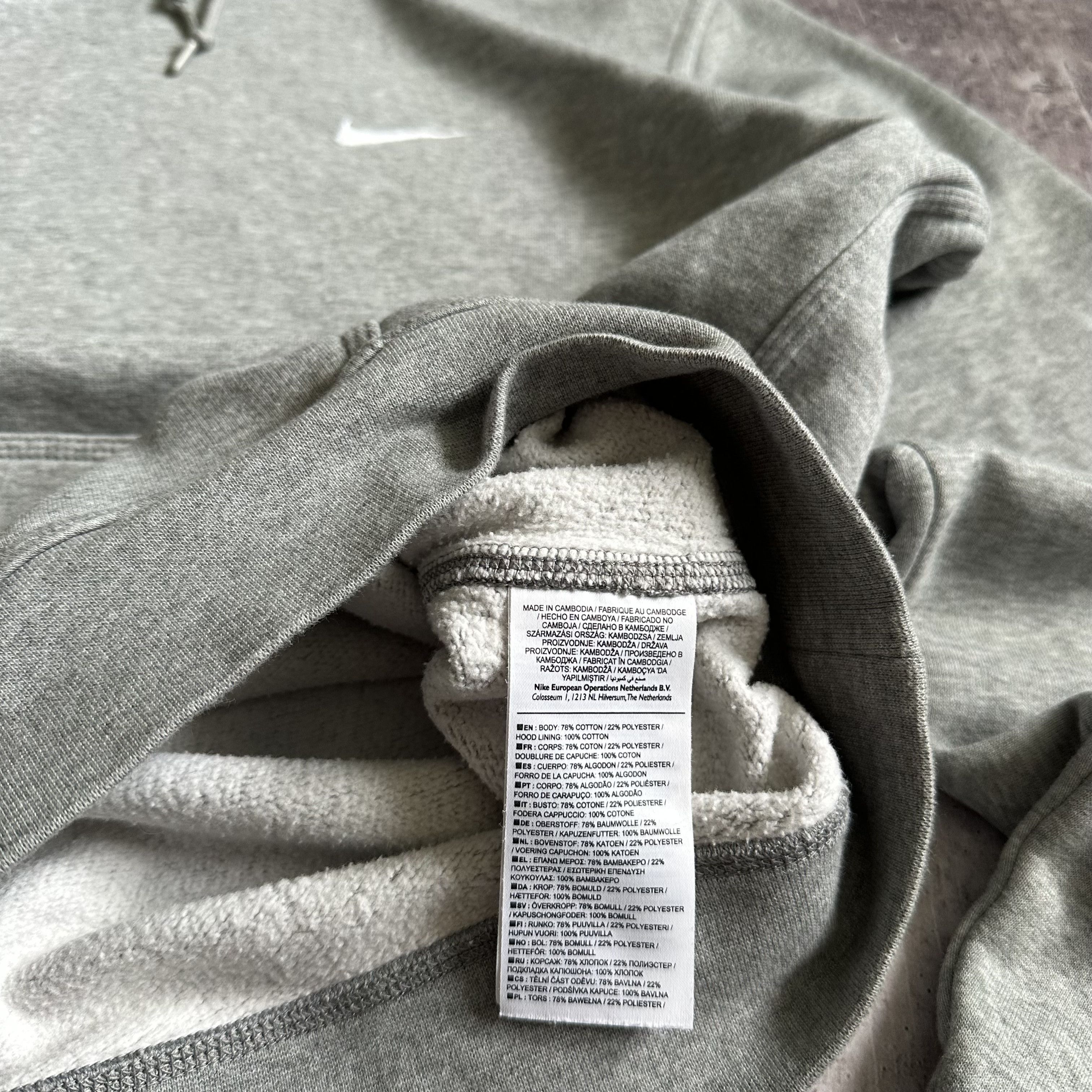 Nike × Vintage Nike y2k Vintage Baggy Boxy Oversize Swoosh Logo Hoodie Size US XL / EU 56 / 4 - 5 Thumbnail