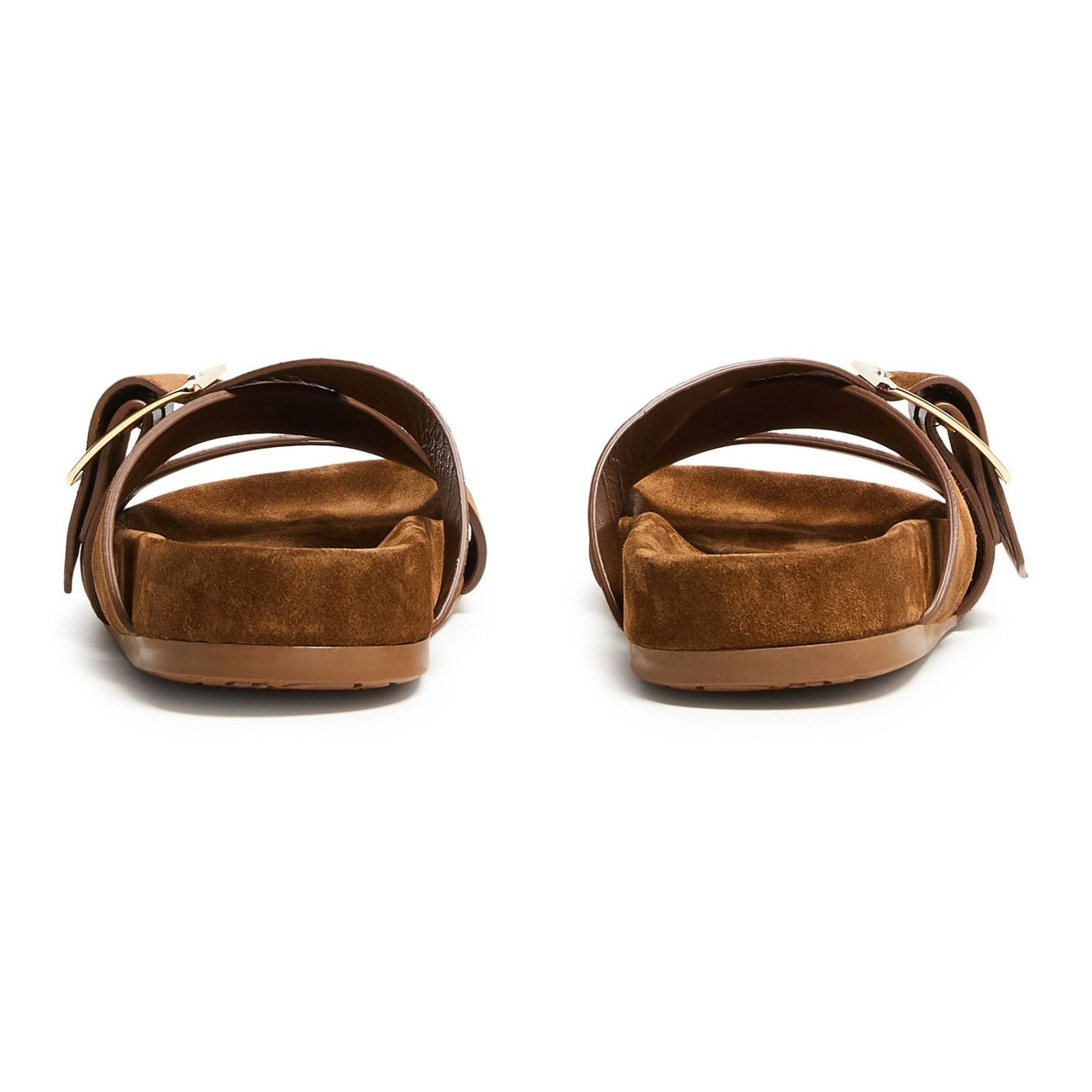 Loewe LOEWE Ease Brown Suede Slide Sandals New & Authentic (Women' Size US 7 / IT 37 - 3 Thumbnail