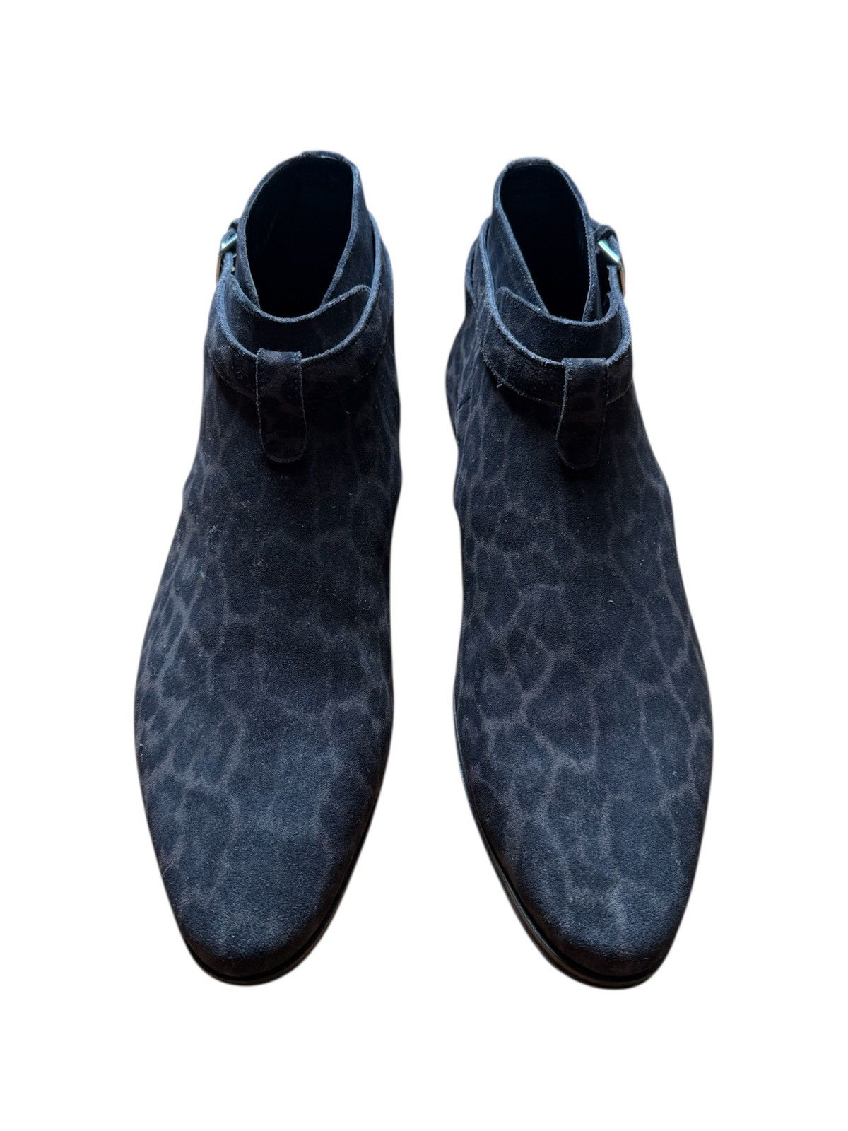 Saint Laurent Paris S/S16 Leopard Suede Leather Jordphurs x Hedi Slimane Size US 9.5 / EU 42-43 - 4 Thumbnail