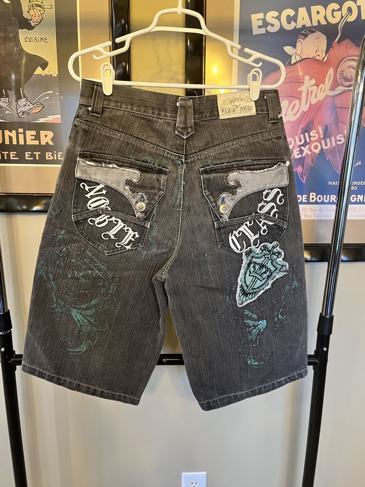 Other Raw Blue Y2k denim jorts Size US 32 / EU 48 - 1 Thumbnail