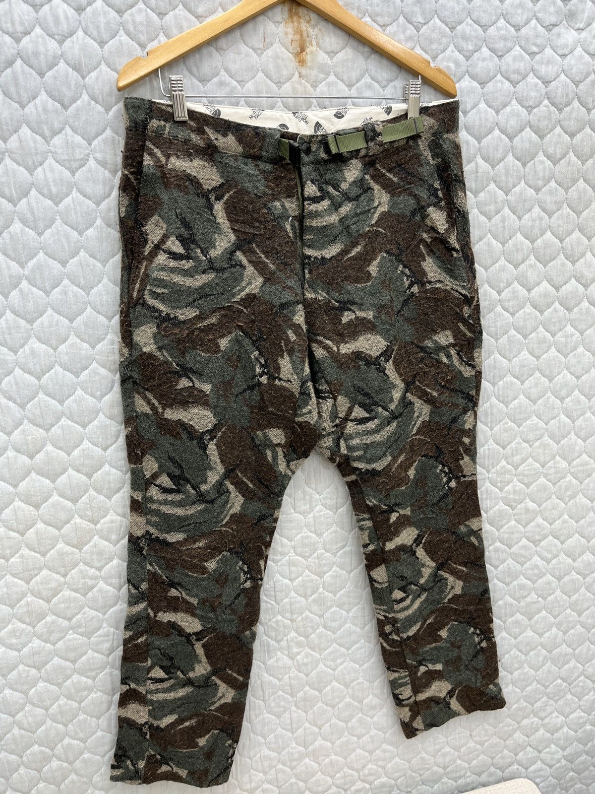 The North Face × Vintage 🔥🔥🔥STEALS VTG THE NORTH FACE CAMO WOOL PANTS Size US 34 / EU 50 - 3 Thumbnail