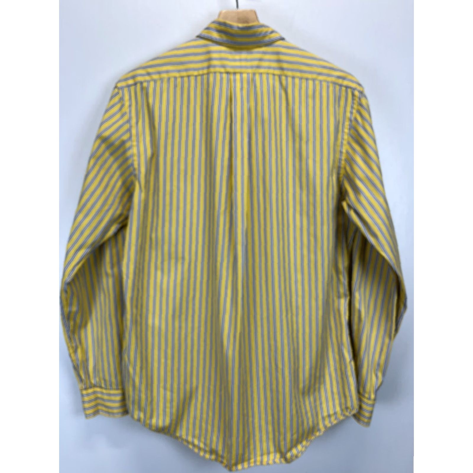 Polo Ralph Lauren VINTAGE Polo Ralph Lauren Shirt Striped Button-Up Long Sleeve Men L Custom Fit Blue Yellow, GUC, Size L Mens Size US L / EU 52-54 / 3 - 2 Thumbnail
