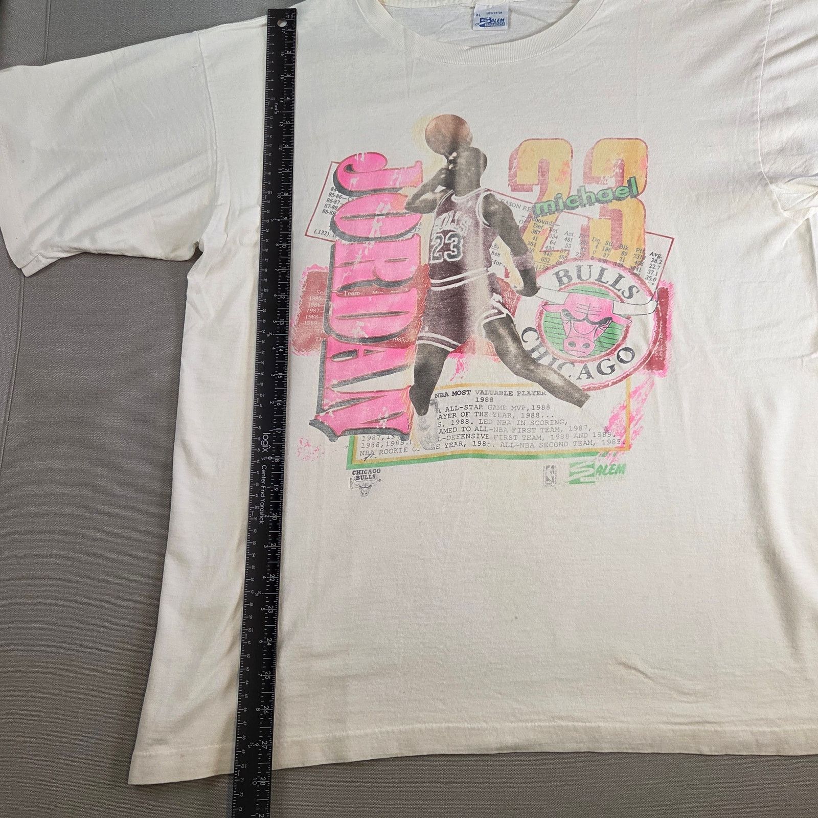 Salem Sportswear Michael Jordan Chicago Bulls Vintage Salem Sportswear Tee XL Size US XL / EU 56 / 4 - 10 Thumbnail