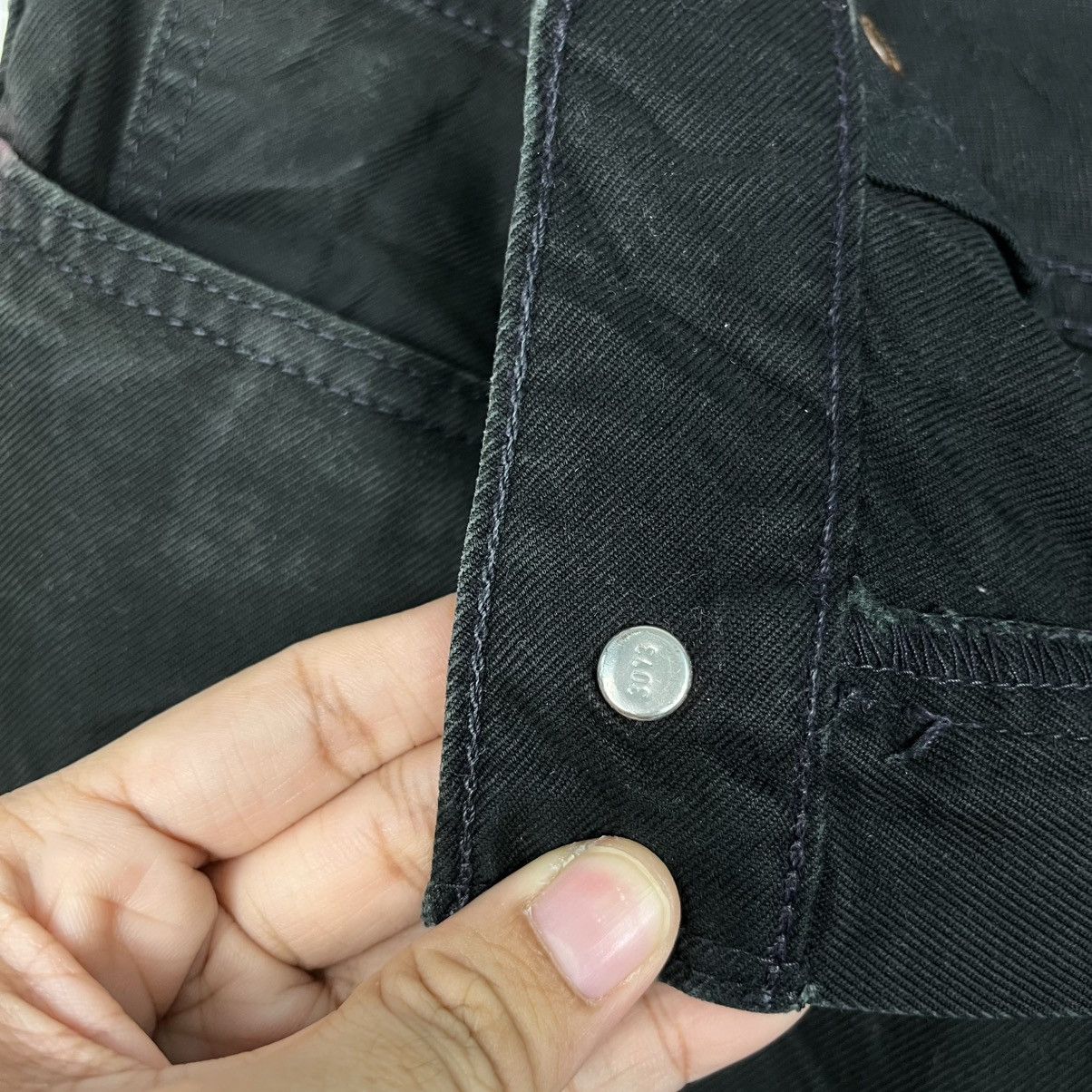 Levi's Vintage Y2k Levis Black Denim Jeans Size US 32 / EU 48 - 19 Thumbnail