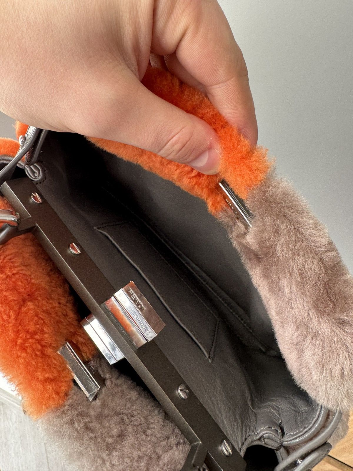 Fendi Rare Fendi Fur Peekaboo Mini Handbag Size ONE SIZE - 7 Thumbnail