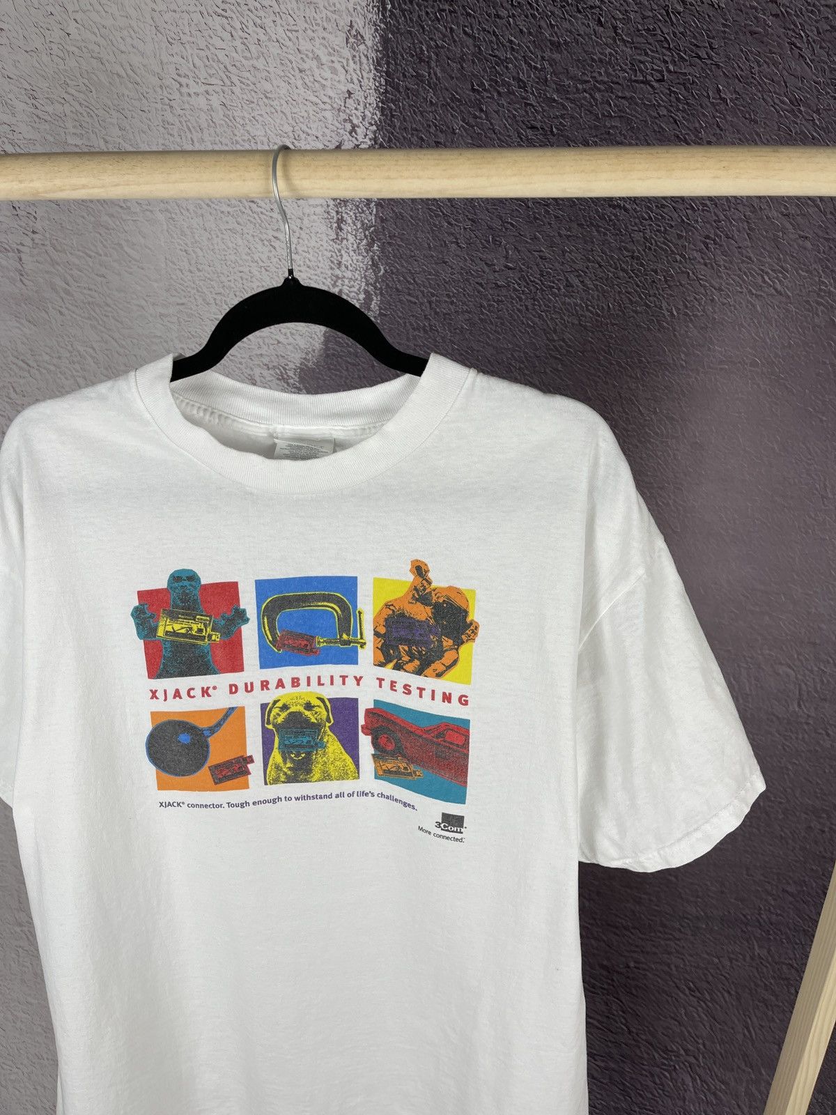Vintage Vintage 90’s XJack Durability Testing T Shirt Canon Polaroid Size US XL / EU 56 / 4 - 3 Thumbnail