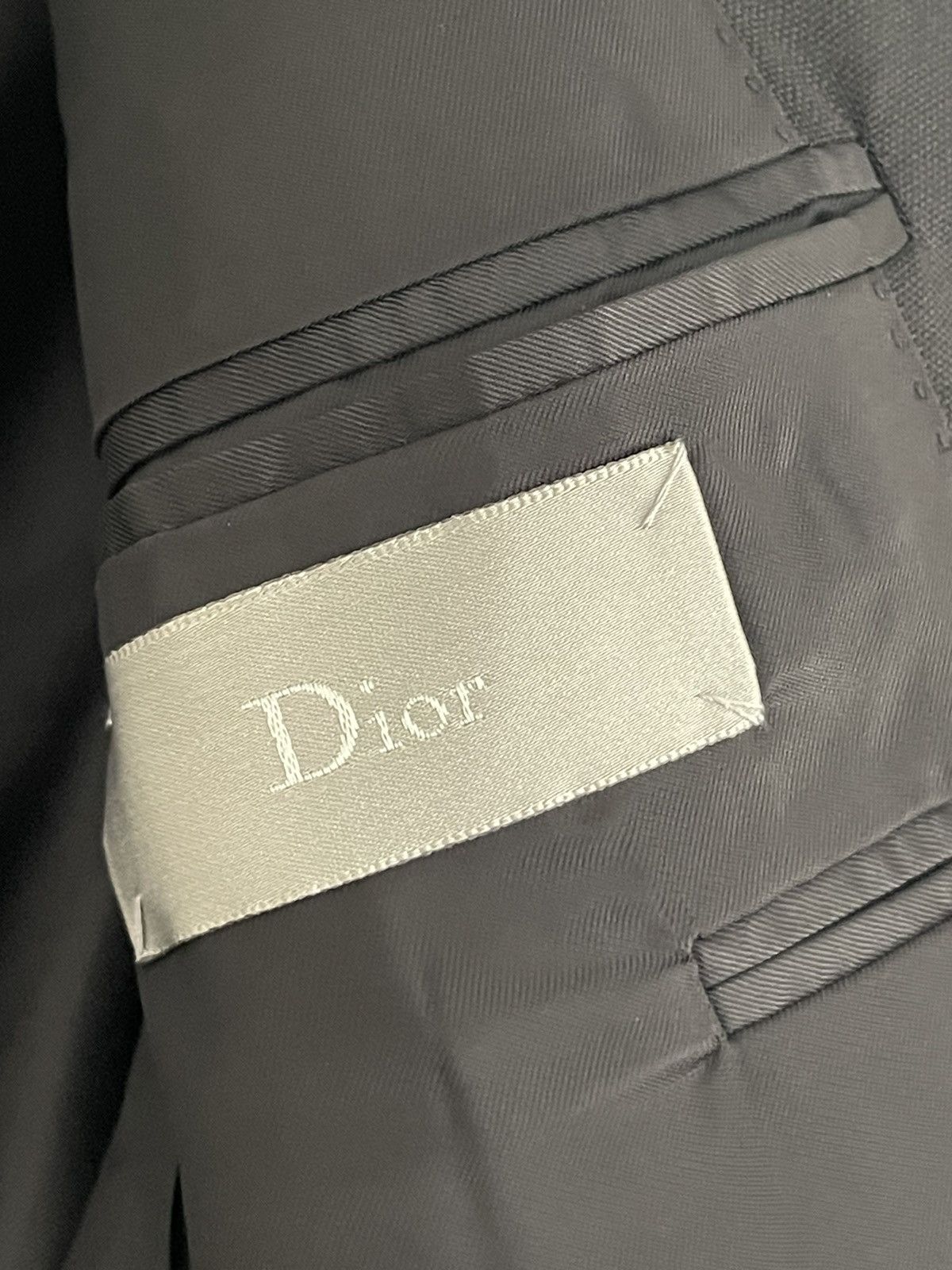 Dior Dior Homme Hedi Slimane Blazer Virgin Wool Size 38R - 9 Thumbnail