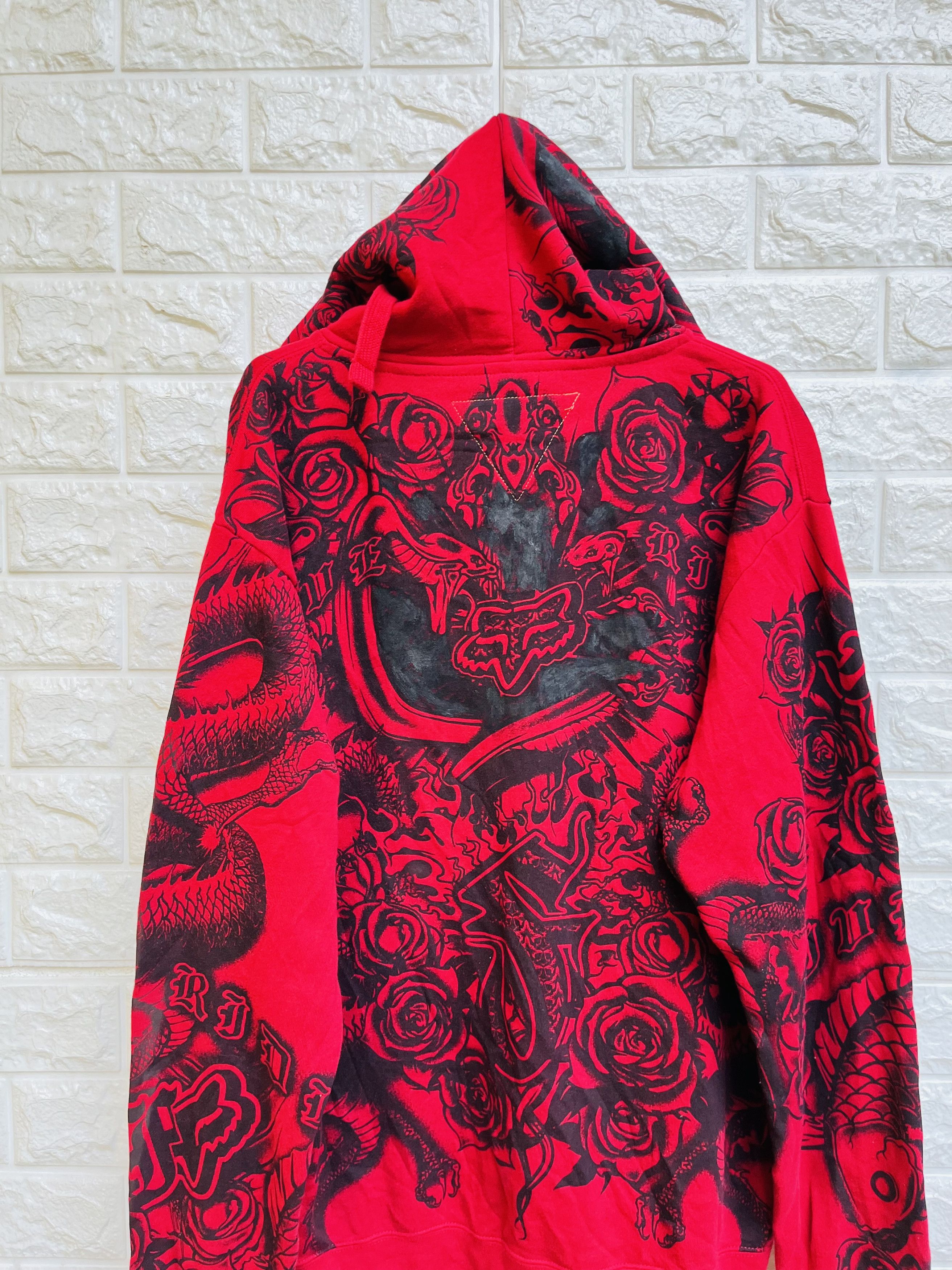Fox Racing Vintage Fox Racing Motorcycle Japanese Designe Fashion Style Size US L / EU 52-54 / 3 - 13 Thumbnail