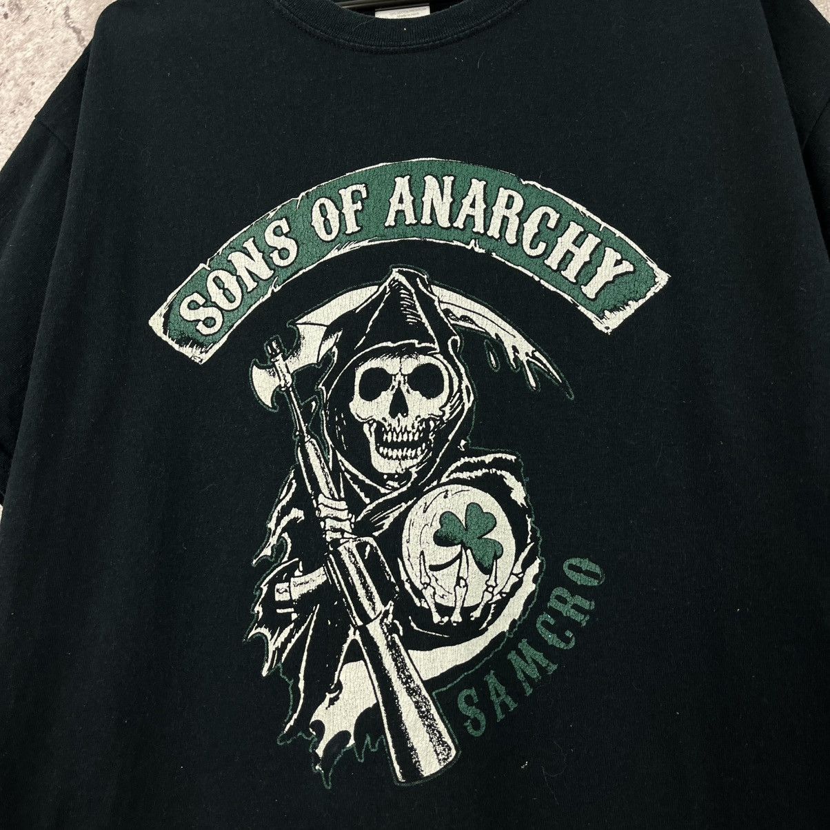 Band Tees Vintage Sons of Anarchy T-Shirt Big Logo Scull Size L Size US L / EU 52-54 / 3 - 3 Thumbnail