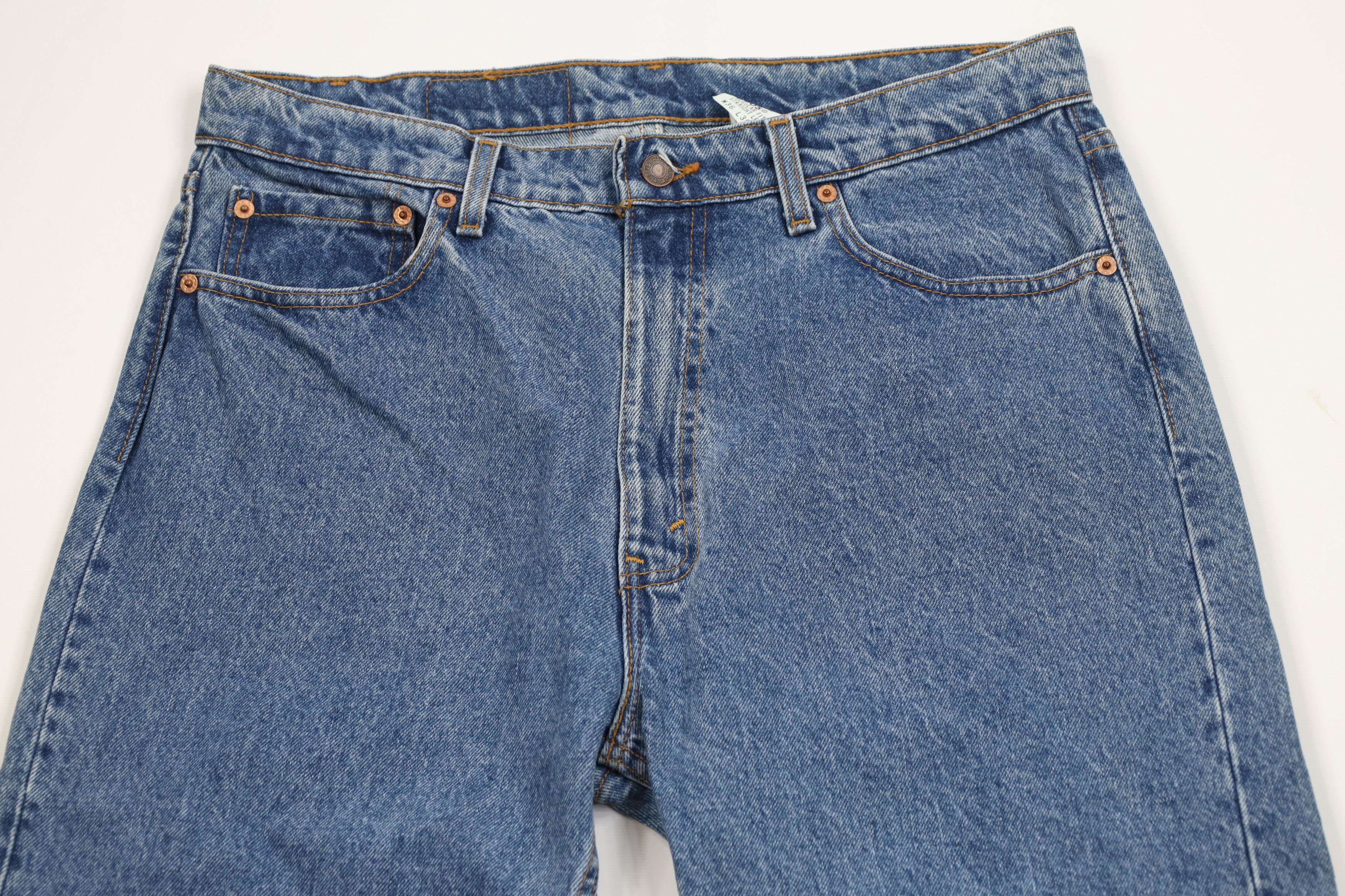 Levi's Vintage 90s Levis 505 Straight Leg Denim Jeans USA Blue Size US 36 / EU 52 - 2 Thumbnail