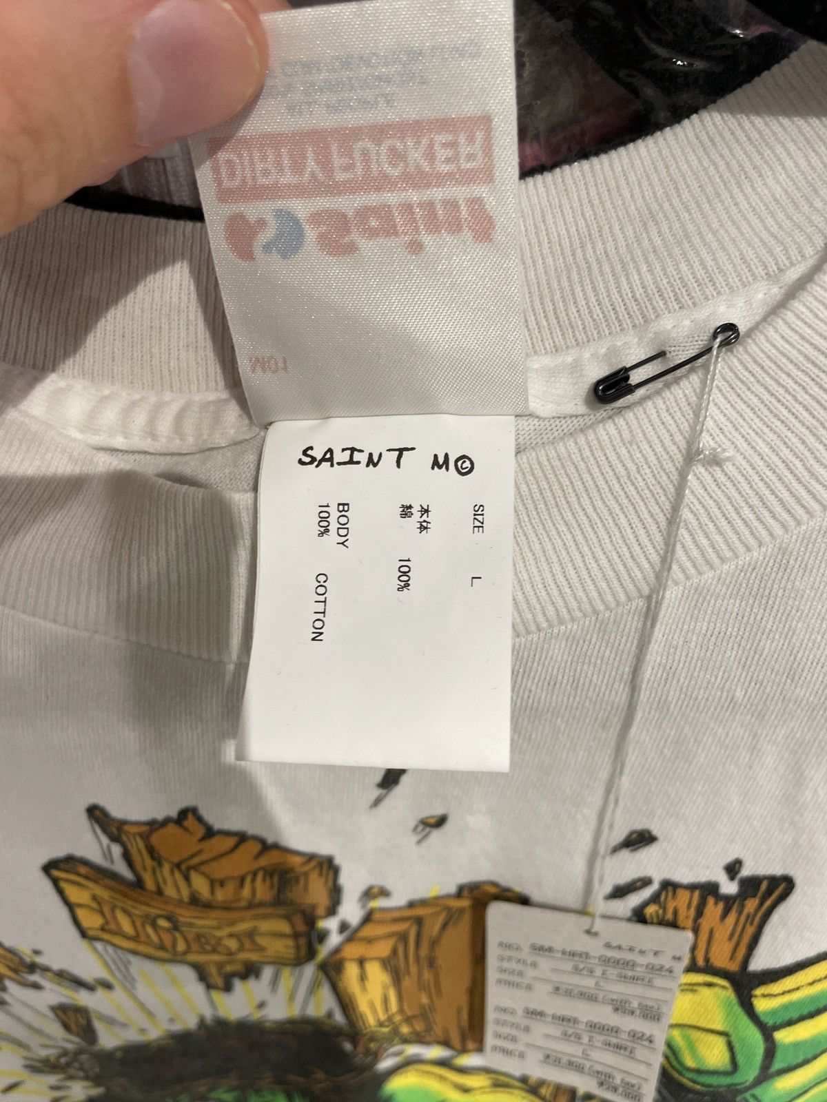 Saint Michael Saint Michael Hulk T-Shirt White Size US L / EU 52-54 / 3 - 4 Thumbnail
