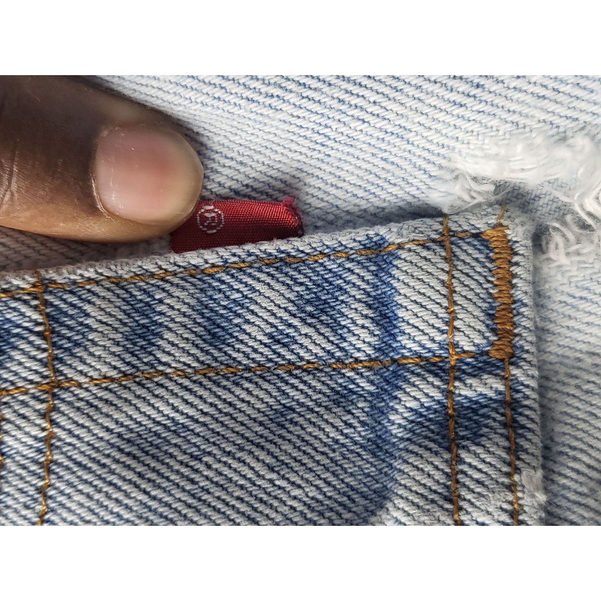 Levi's Vintage Levis 550 Blank Tab Jeans Women Sz 31X32 Floral Deni Size 31" - 10 Thumbnail