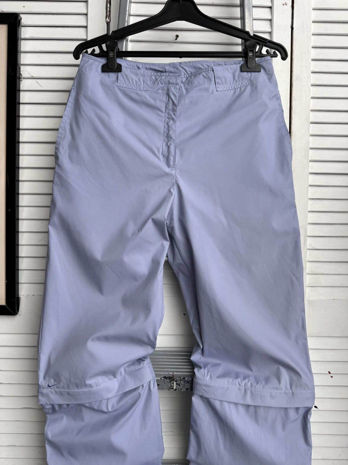 Nike Vintage Nike Clima-Fit Zip Off Tech Pants Nylon Light Blue Size US 30 / EU 46 - 4 Thumbnail
