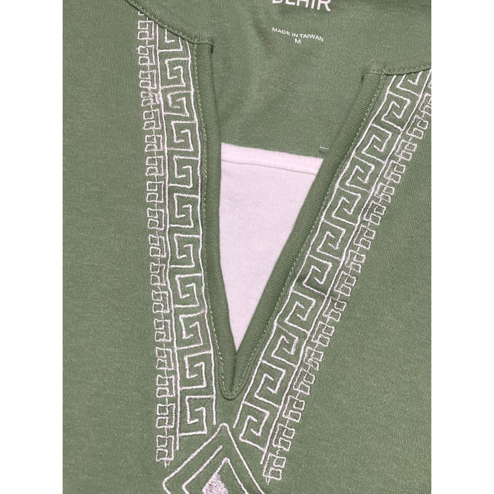 Blair Blair Shirt Womens Medium Green White V-neck 3/4 Sleeve Casual Regular T-Shirt Shirt Womens Size M Vintage No Size M / US 6-8 / IT 42-44 - 3 Thumbnail