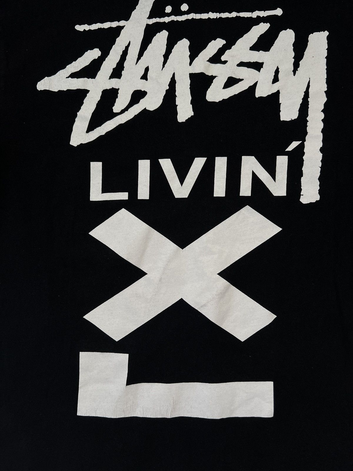 Other STUSSY INTERNATIONAL TRIBE N4 LIVIN XL RARE TEE BIG LOGO Size US L / EU 52-54 / 3 - 3 Thumbnail