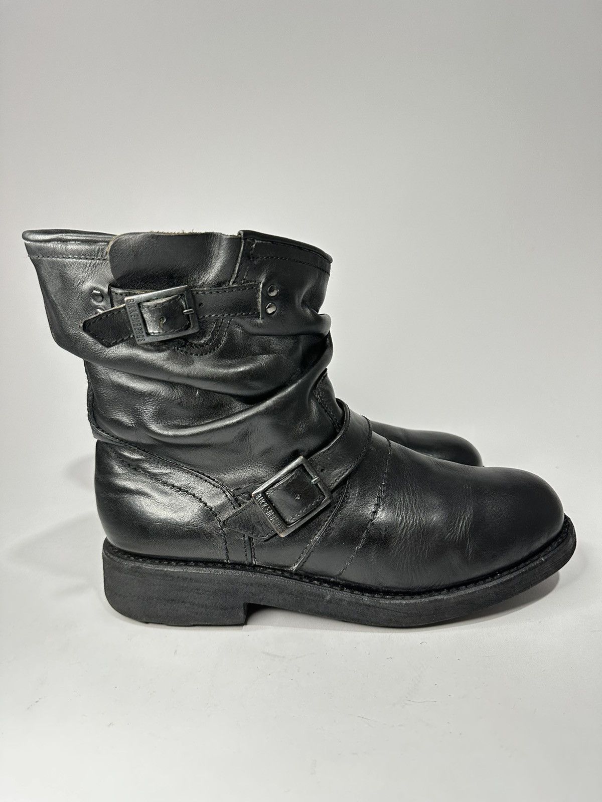 Dirk Bikkembergs Vintage Dirk Bikkembergs Black Leather Engineer Ankle Boots. Size US 6.5 / EU 39-40 - 1 Thumbnail