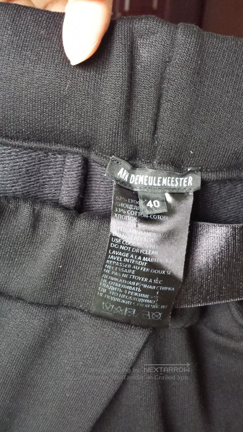 Ann Demeulemeester Ann Demeulemeester Designer Sport Pants Size 26" / US 2 / IT 38 - 7 Thumbnail