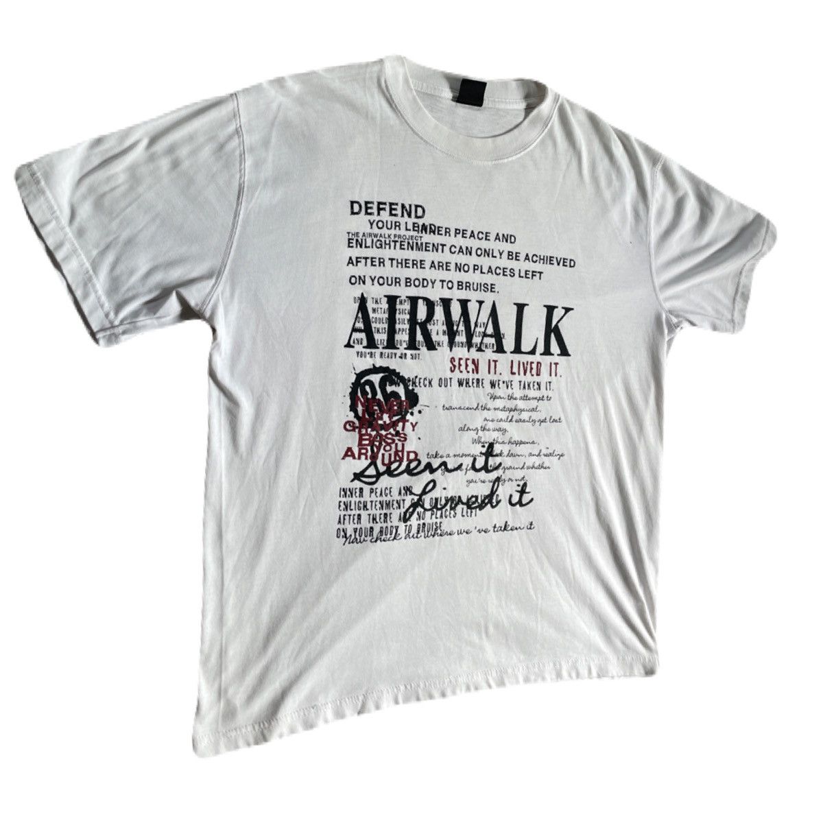 If Six Was Nine 2000s Japanese archive Gyaruo Vkei Poem Tee Y2K Size US L / EU 52-54 / 3 - 3 Thumbnail
