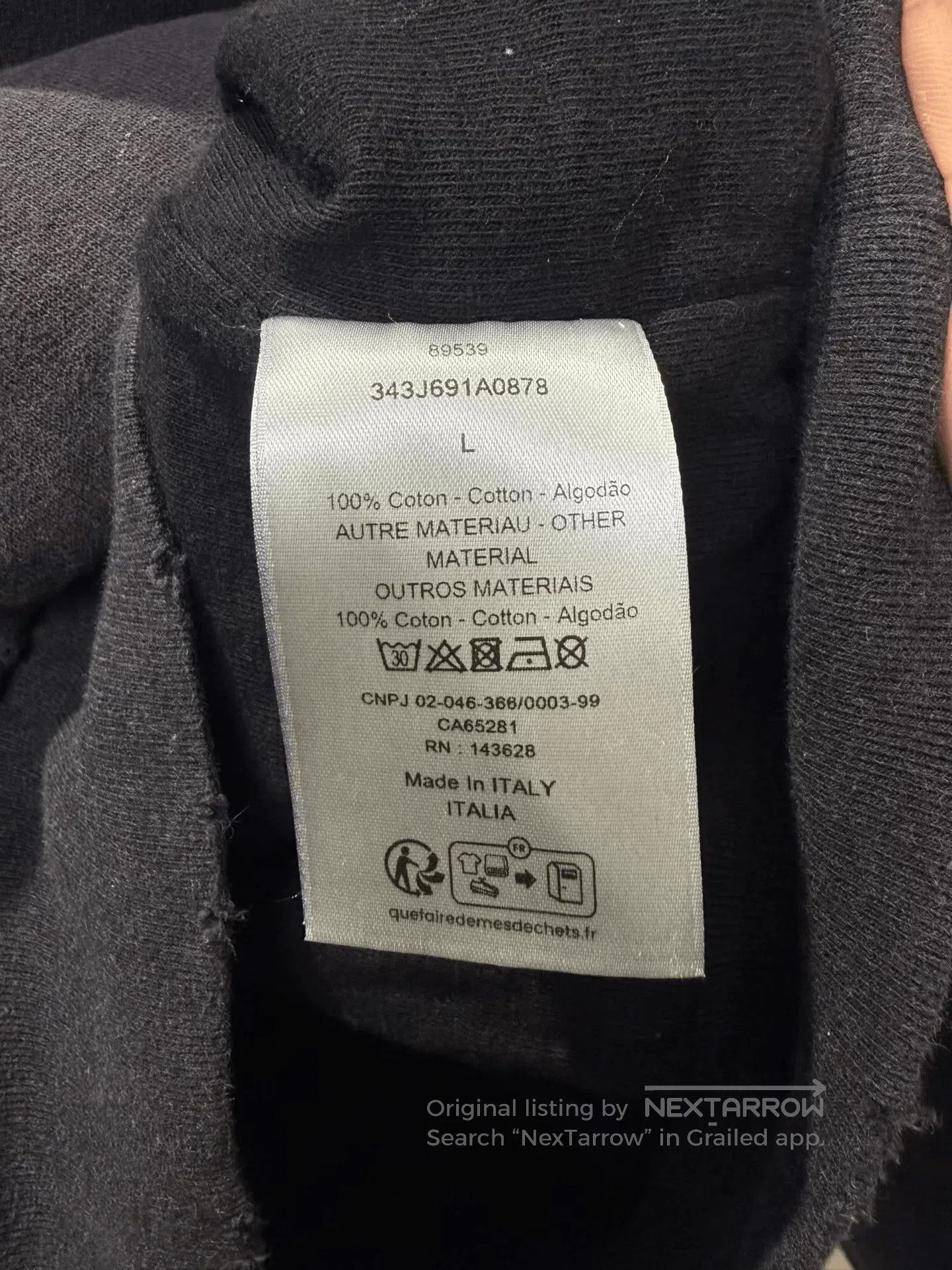 Dior DIOR Black Distressed Slogan Hoodie. Size US L / EU 52-54 / 3 - 3 Thumbnail