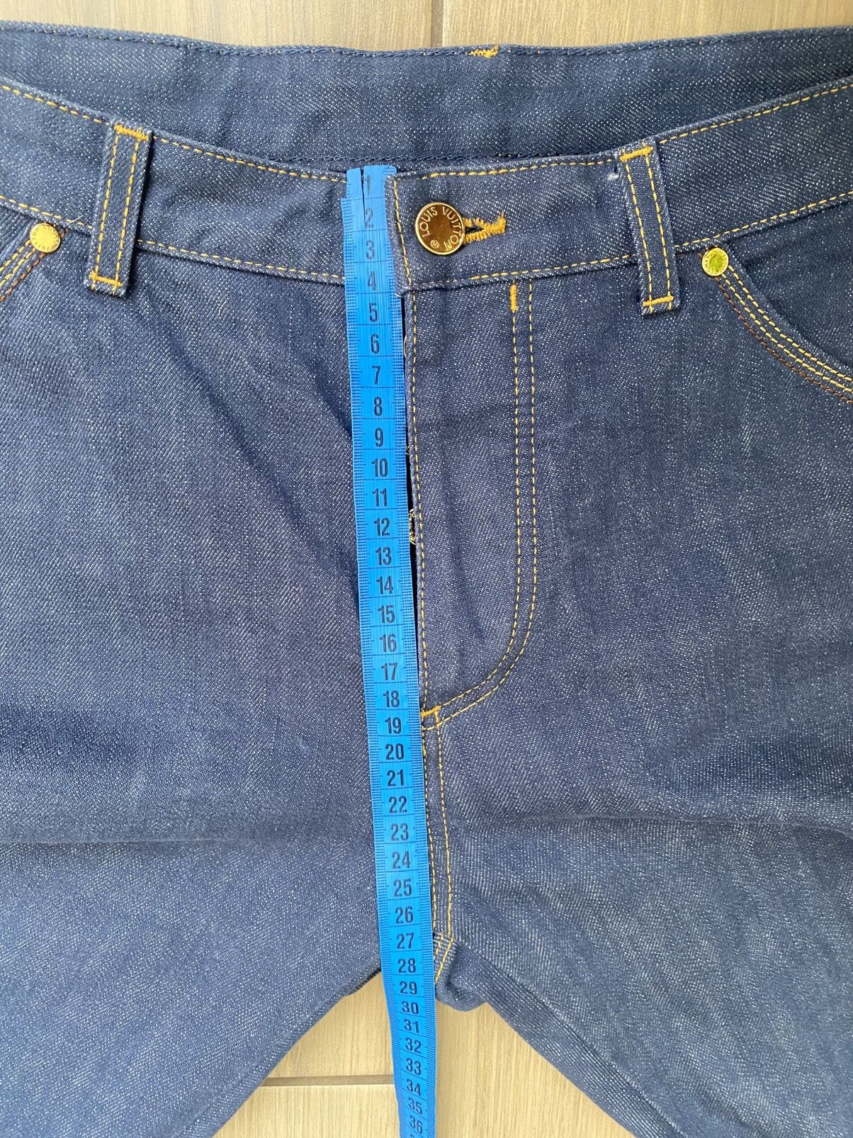 Louis Vuitton Louis Vuitton dark blue men's jeans Size US 33 - 18 Thumbnail