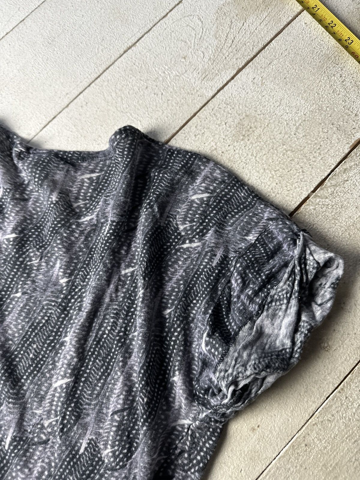 H&M × Isabel Marant 🚨Isabel Marant Striped Distress Ripped Fuzzy tee OPIUM Size XS / US 0-2 / IT 36-38 - 12 Thumbnail