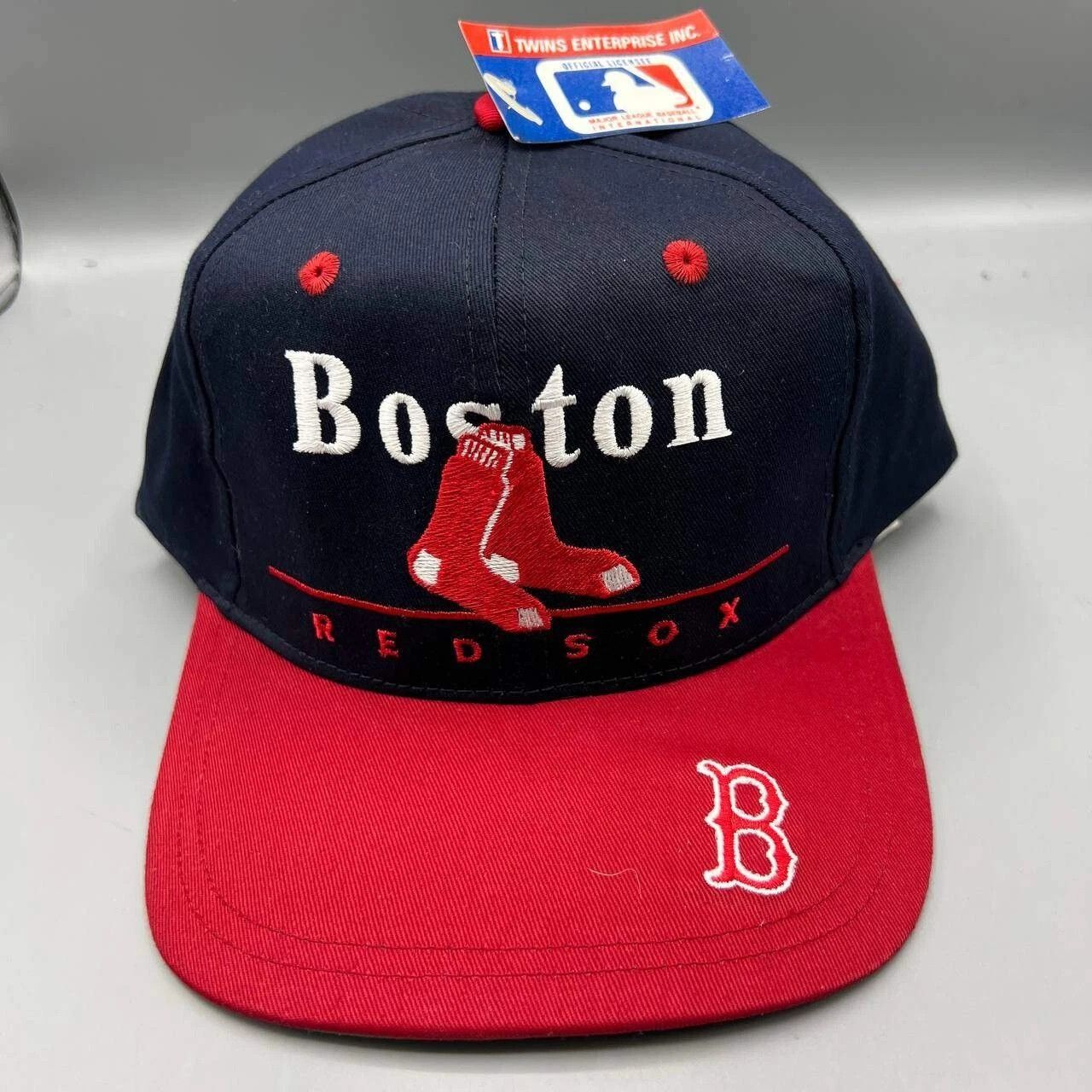 Twins Enterprise Inc. × Vintage Boston Red Sox Hat Men Twins Enterprise MLB Snap Back Cap Size ONE SIZE - 1 Thumbnail